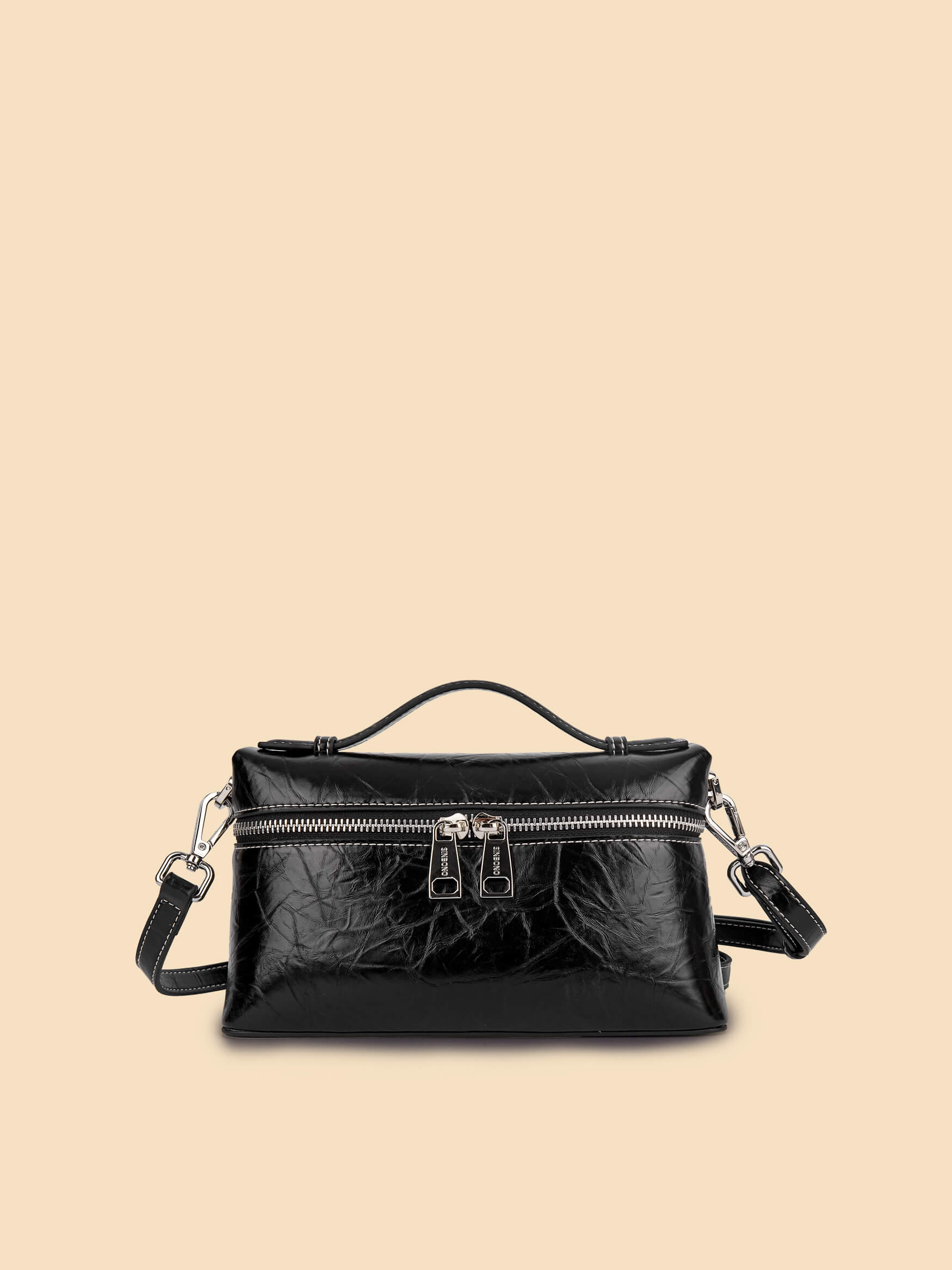SINBONO Cardi Top Handle Crossbody Bag Black
