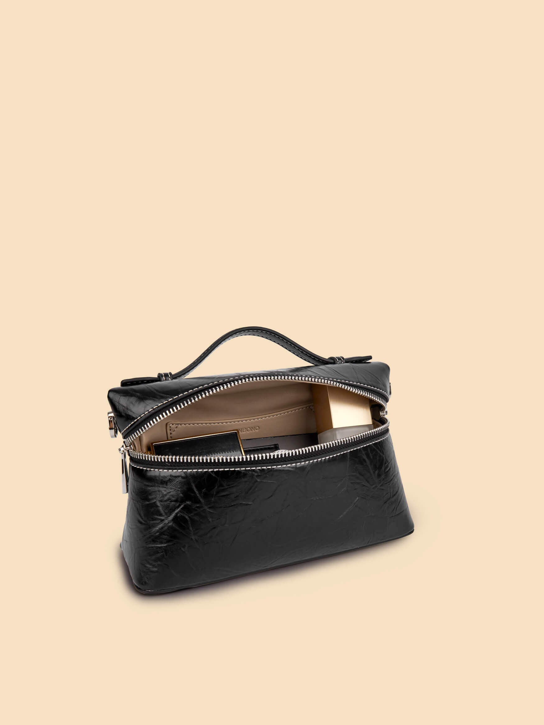 SINBONO Cardi Top Handle Crossbody Bag Black