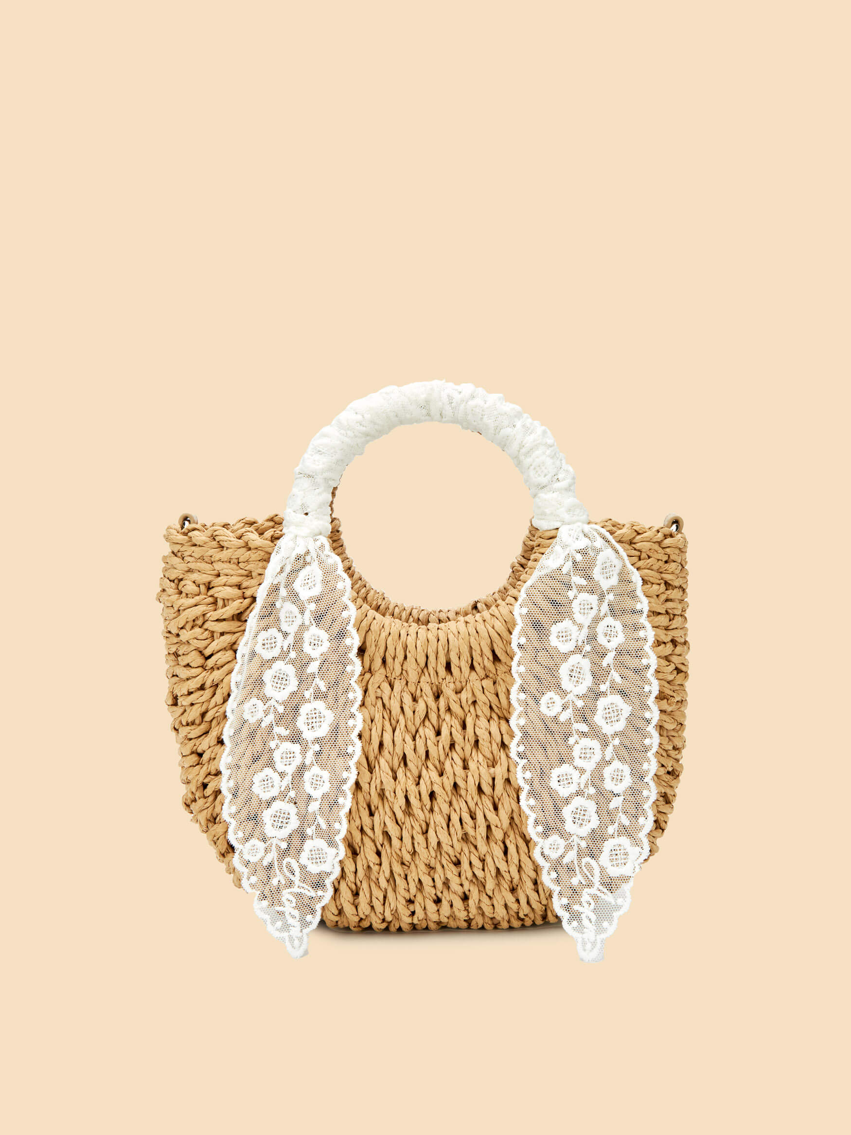 SINBONO Fallon Top Handle Crossbody Bag Beige