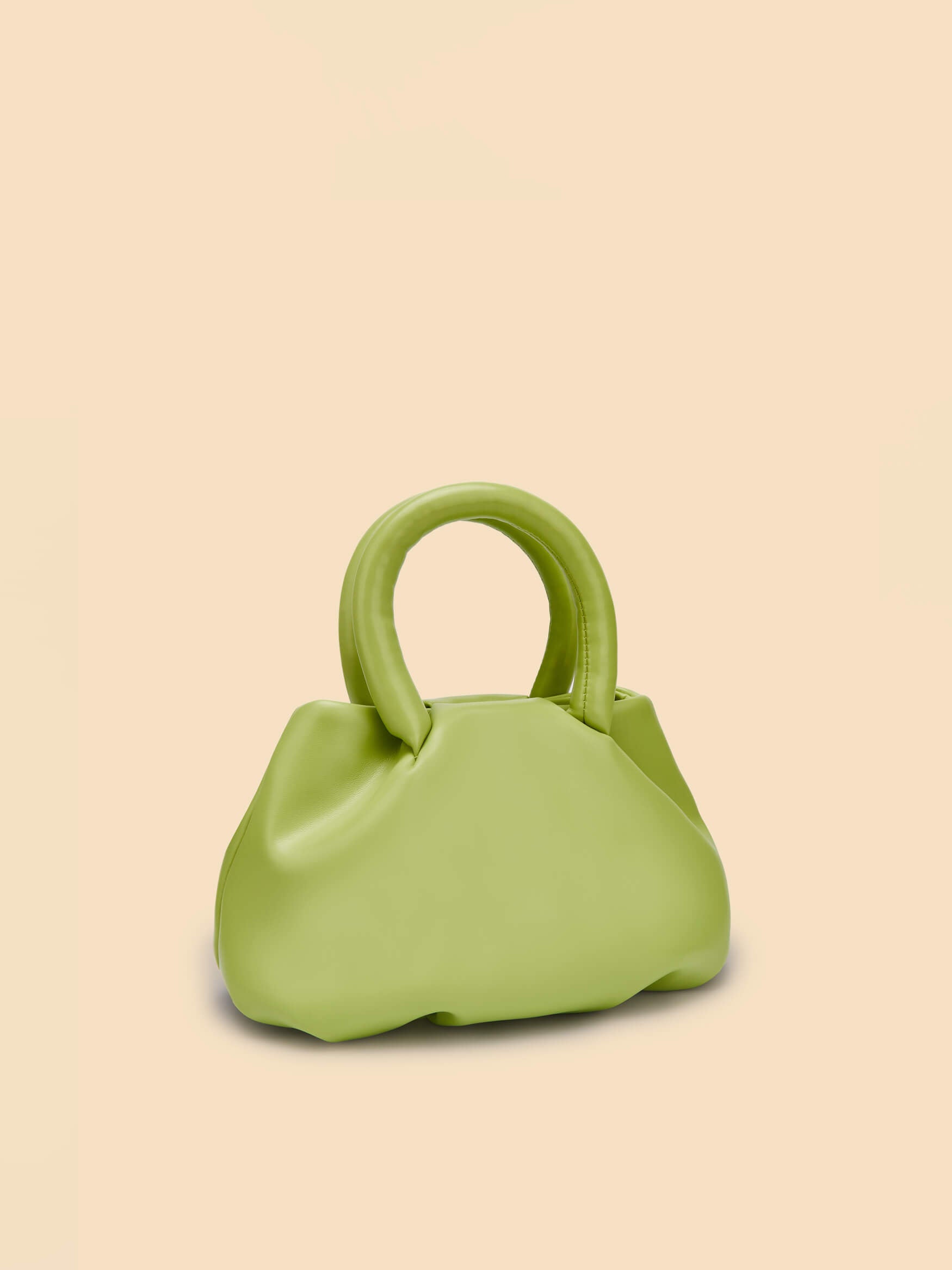 SINBONO Gal Lime Green Leather Handbags -Vegan Leather Women Bag