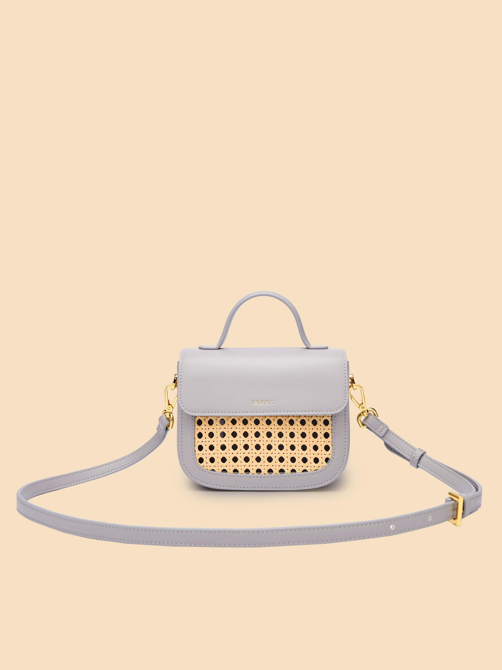 SINBONO Grace Top Handle Crossbody Bag Gray