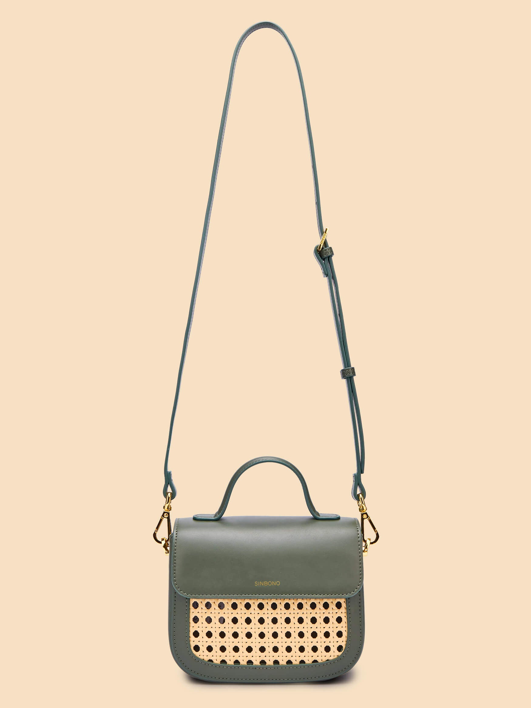 SINBONO Grace Top Handle Crossbody Bag Green