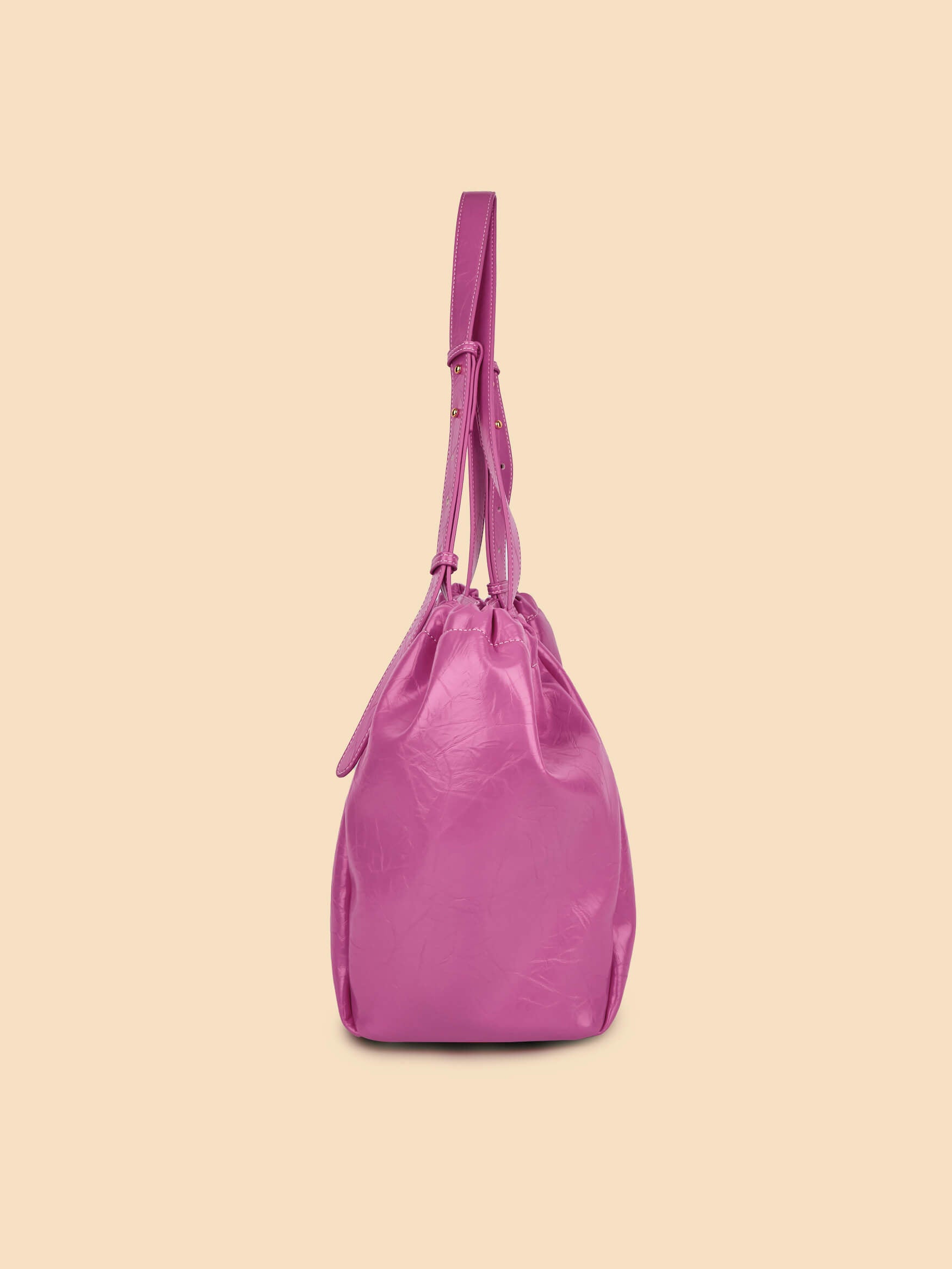 SINBONO Halle Hobo Tote Bag Bright Pink
