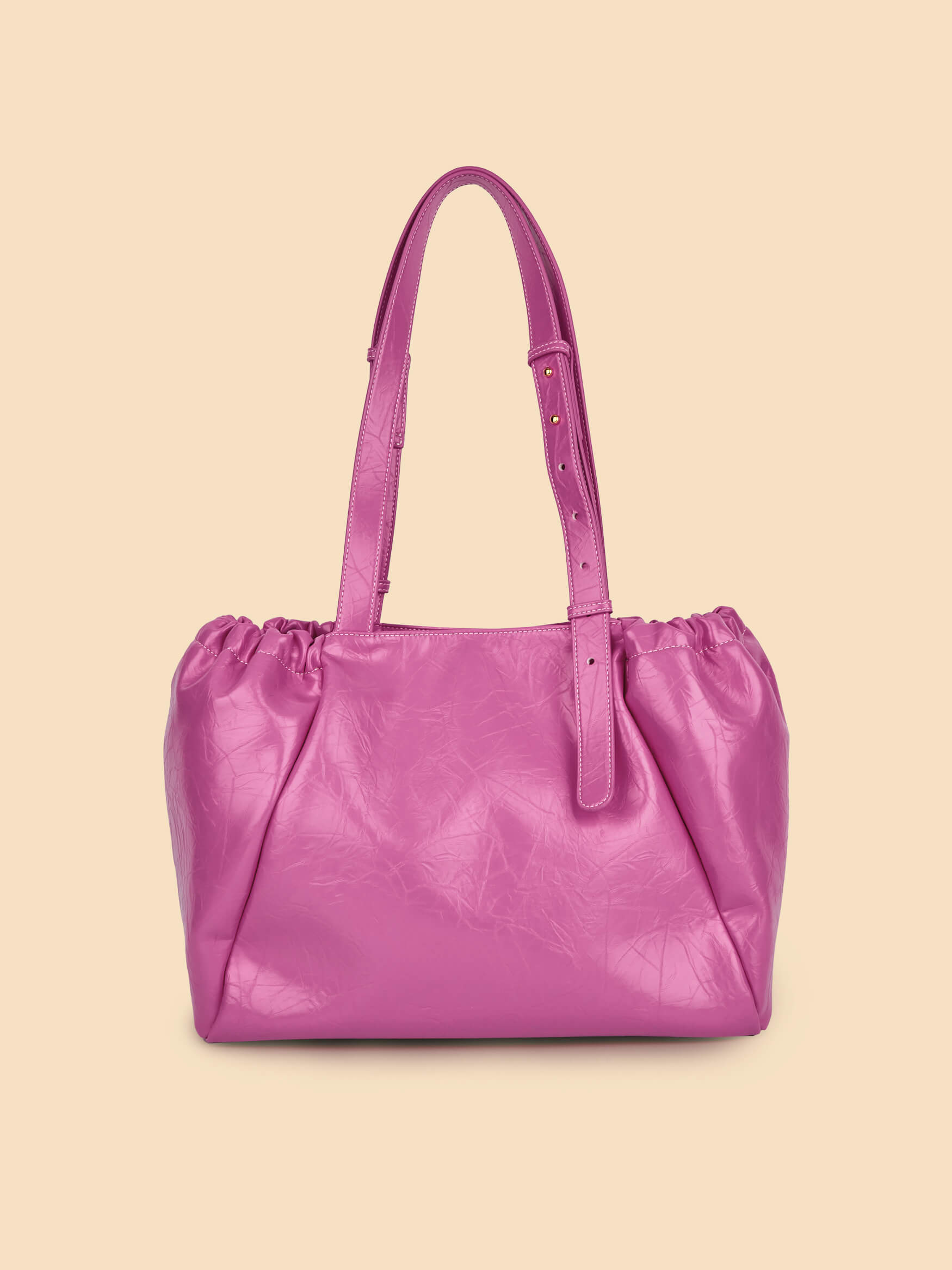 SINBONO Halle Hobo Tote Bag Bright Pink