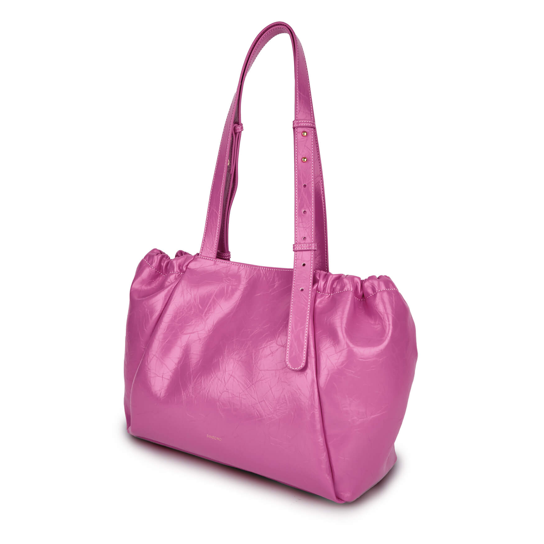 SINBONO Halle Hobo Tote Bag Bright Pink