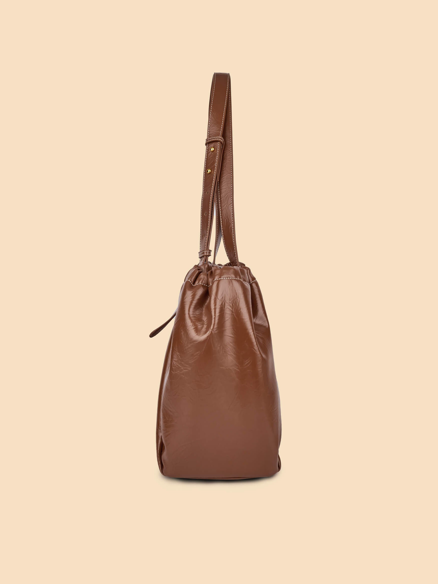 SINBONO Halle Hobo Tote Bag Brown