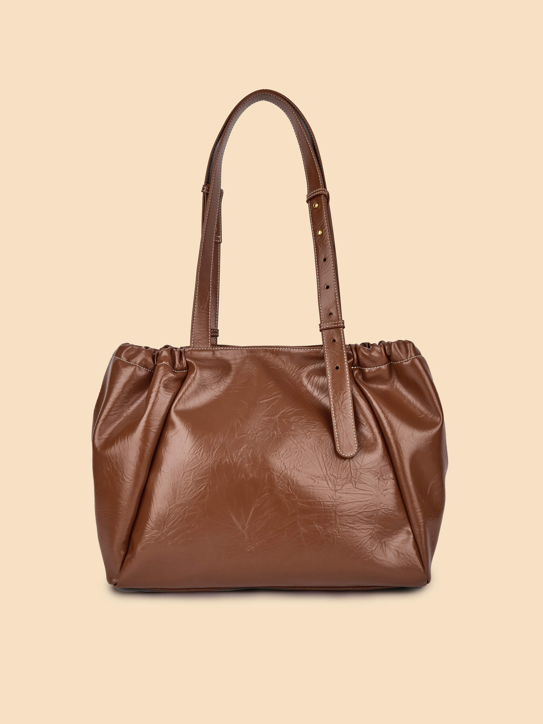 SINBONO Halle Hobo Tote Bag Brown
