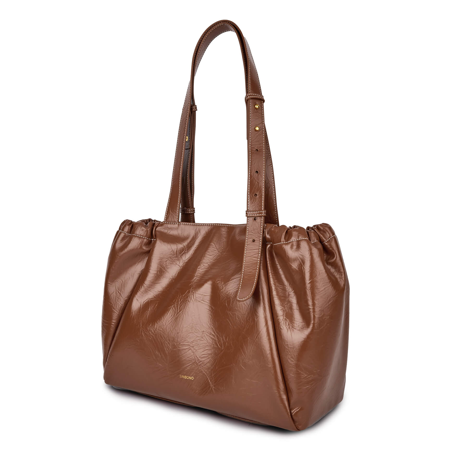 SINBONO Halle Hobo Tote Bag Brown