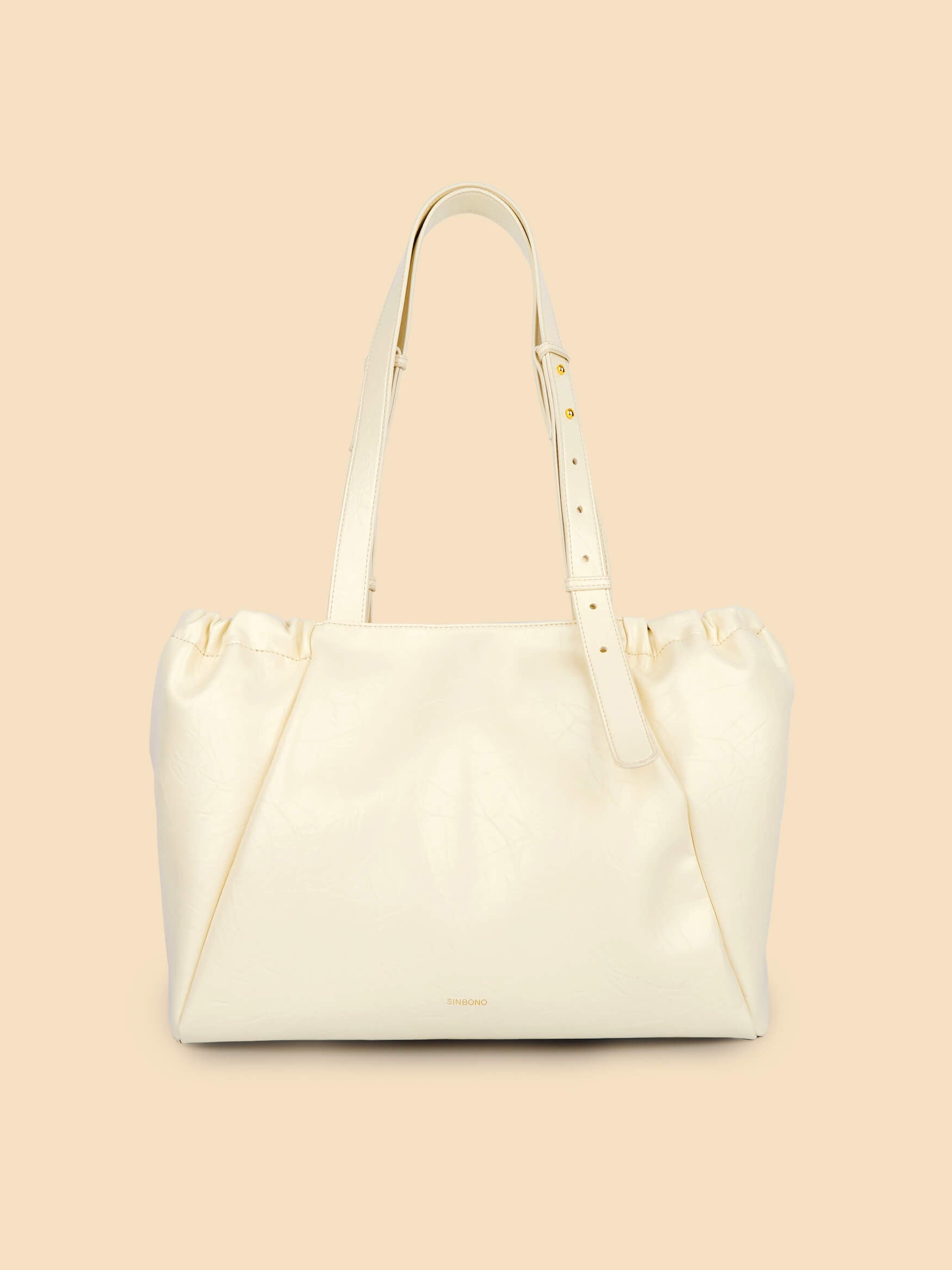 SINBONO Halle Hobo Tote Bag  Ivory