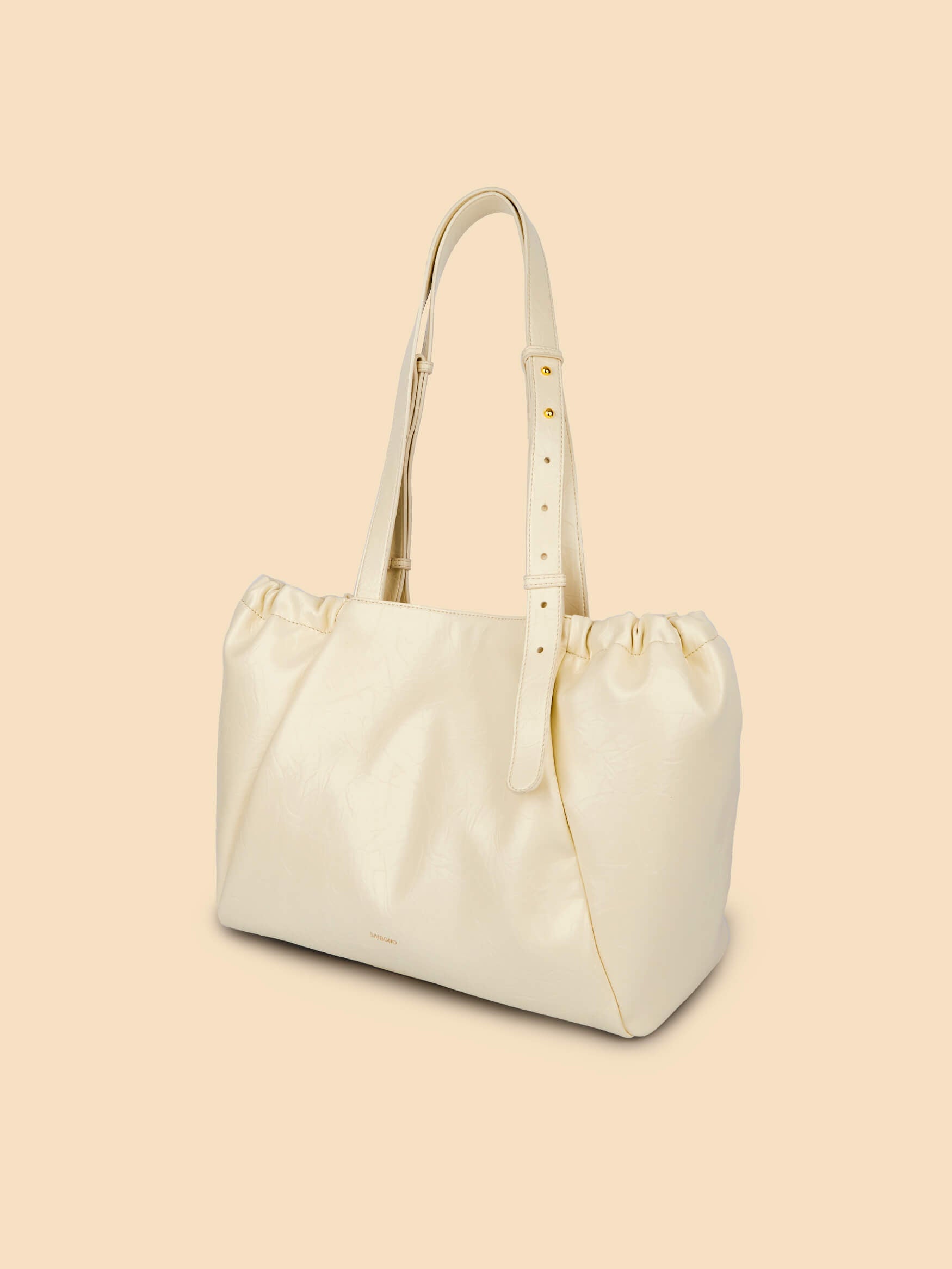 SINBONO Halle Hobo Tote Bag Ivory