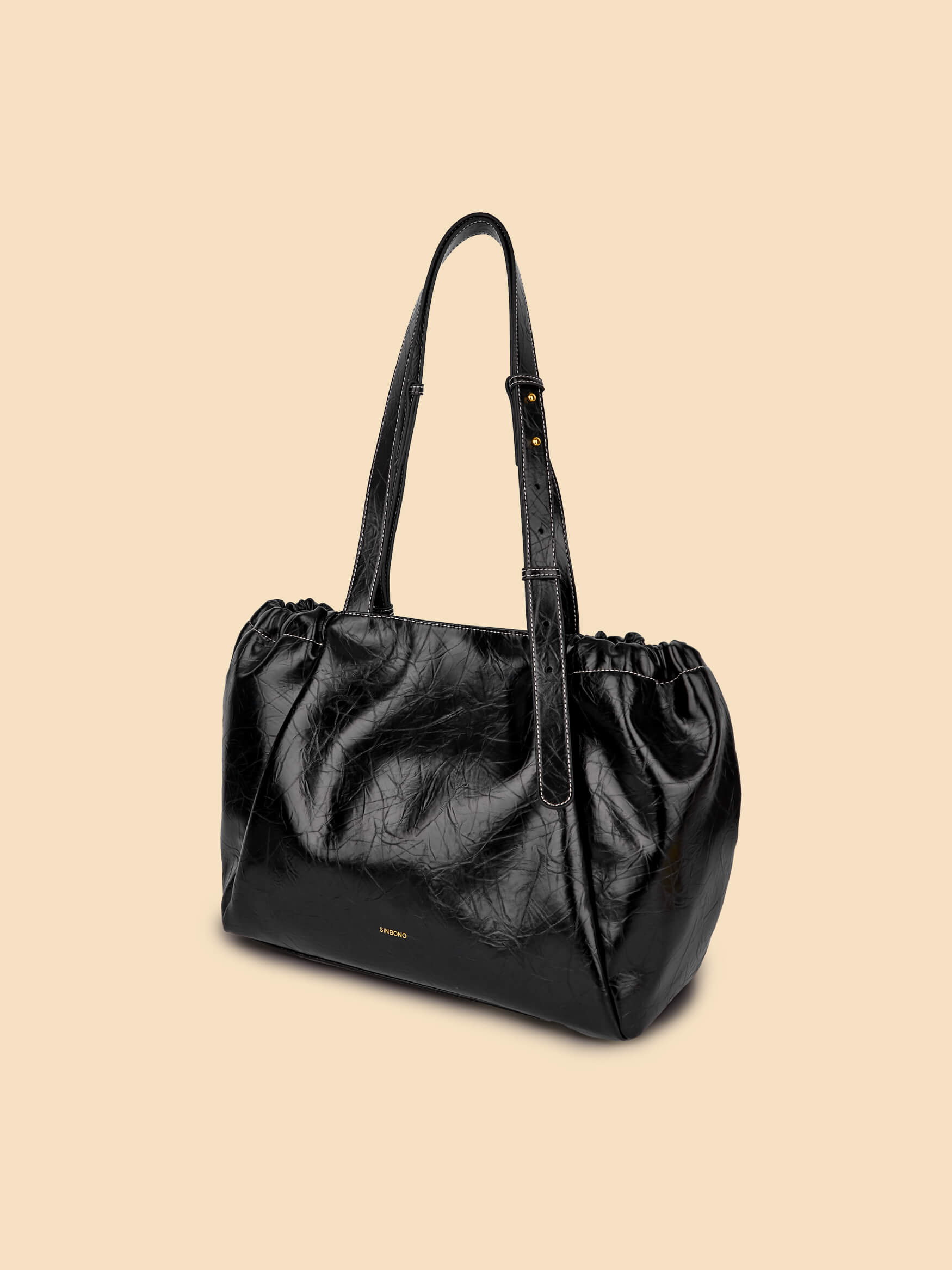 SINBONO Halle Hobo Tote Bag Black