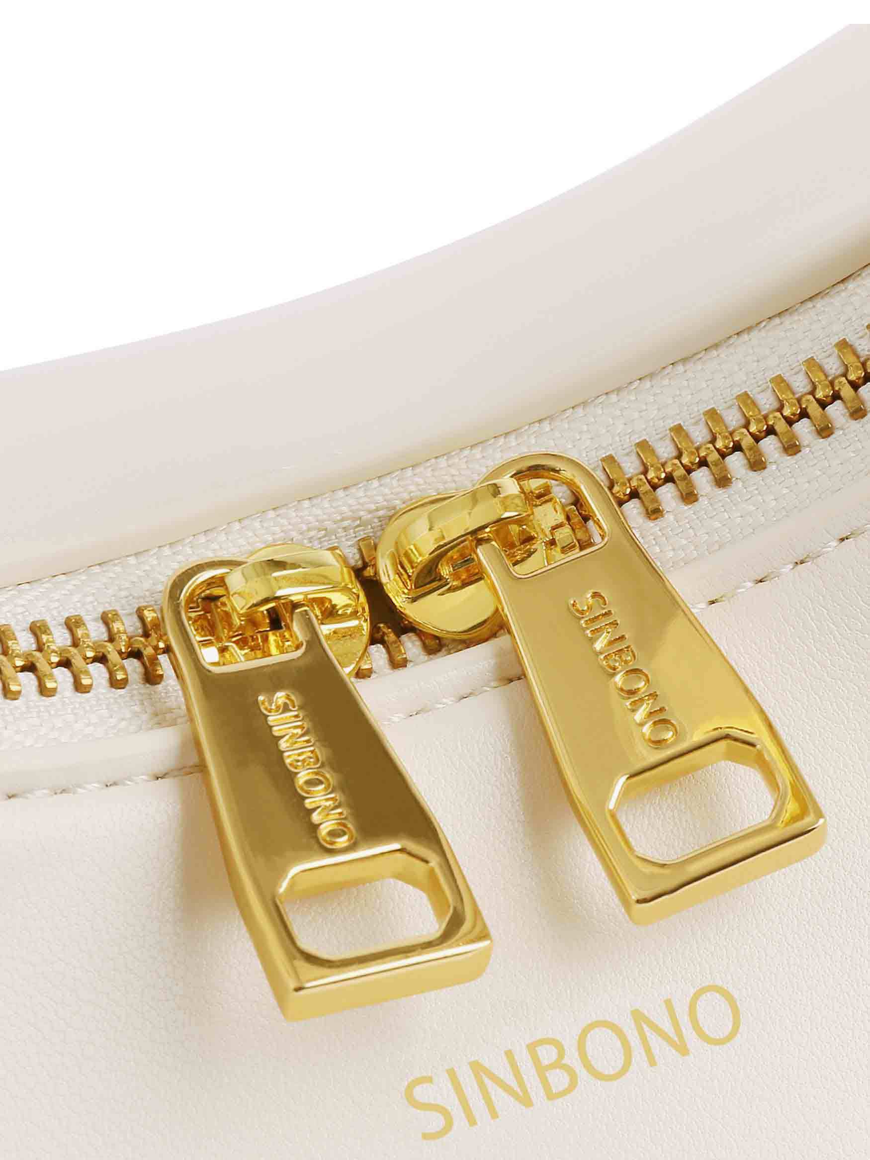 Vienna in Ivory Vegan Leather - Detail