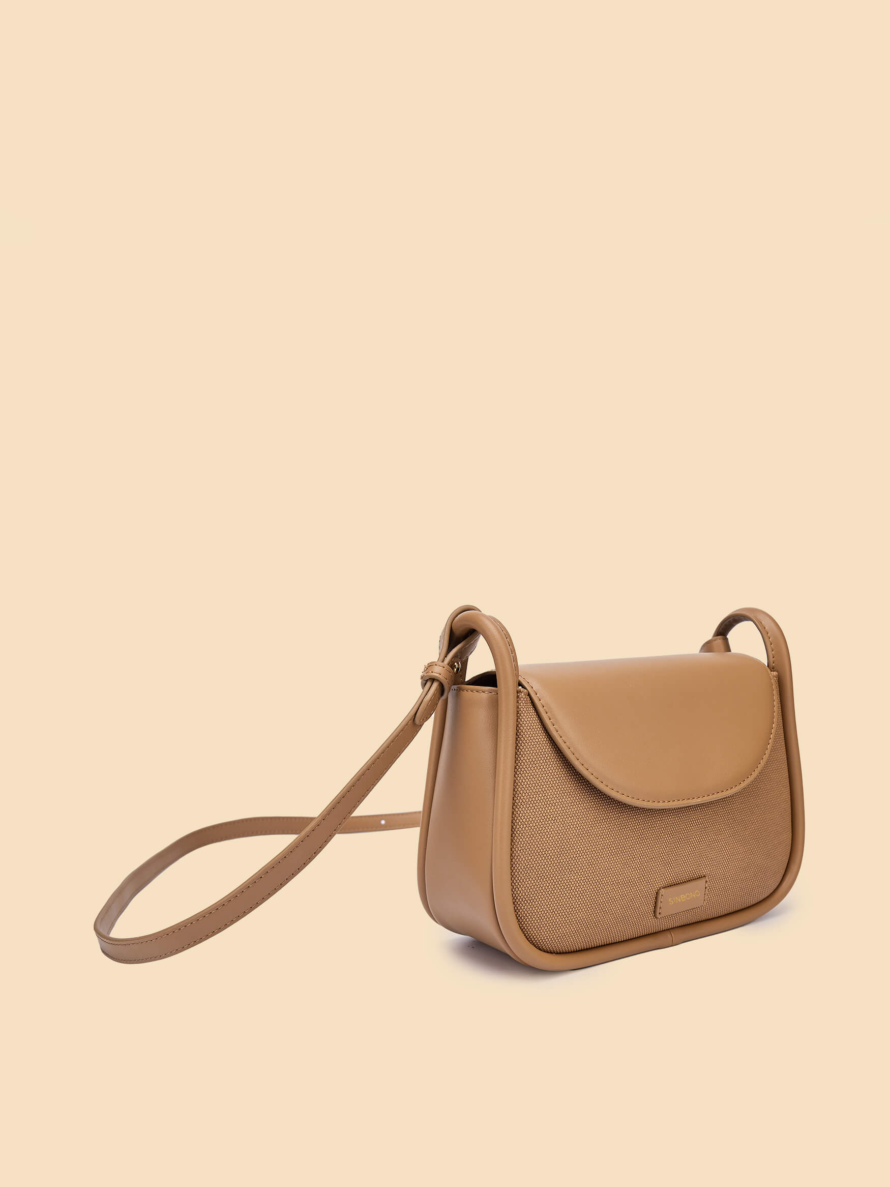 SINBONO Brown Crossbody Bag- High-quality Soft Vegan Leather Bag