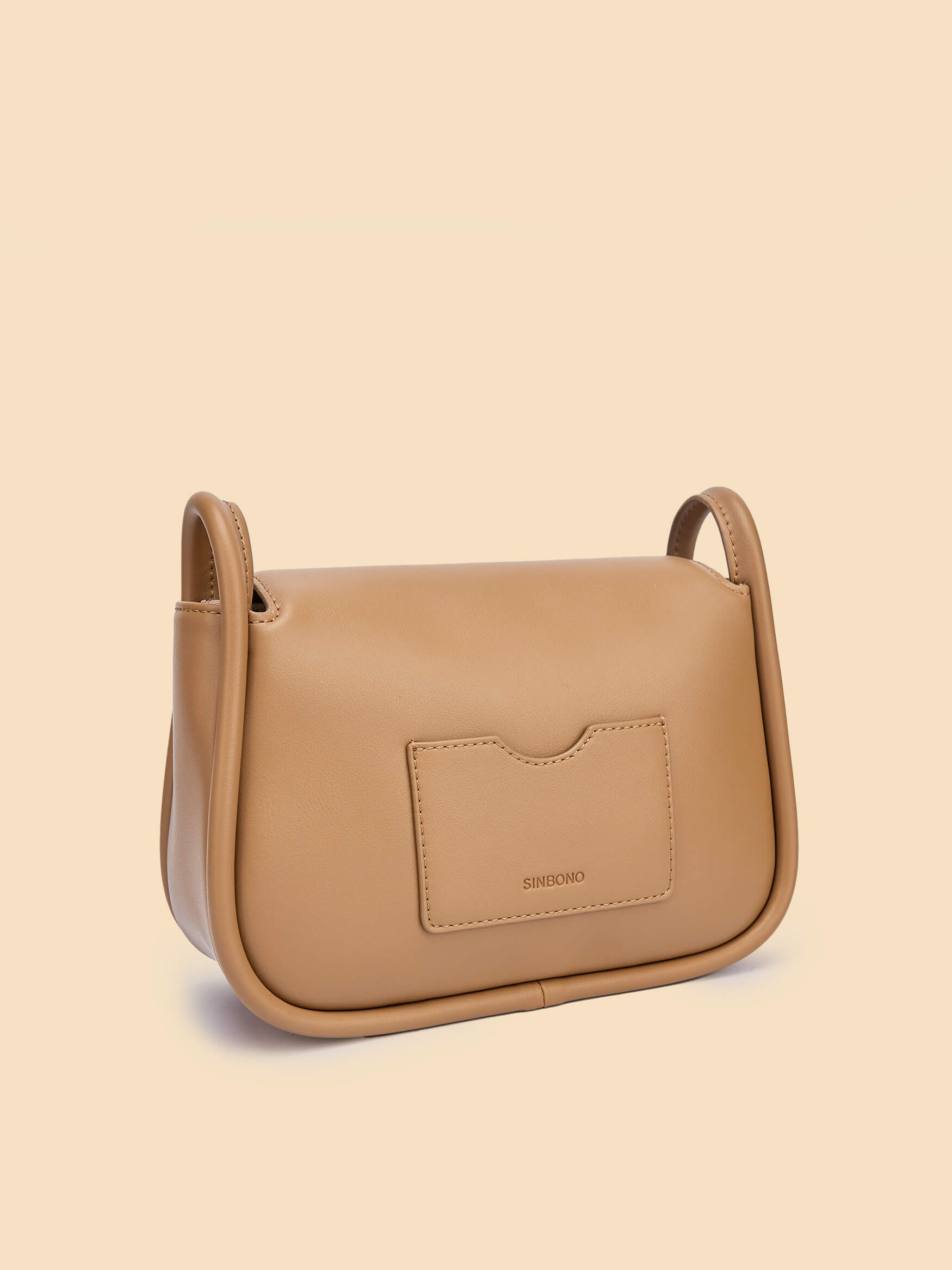 SINBONO Brown Crossbody Bag- High-quality Soft Vegan Leather Bag