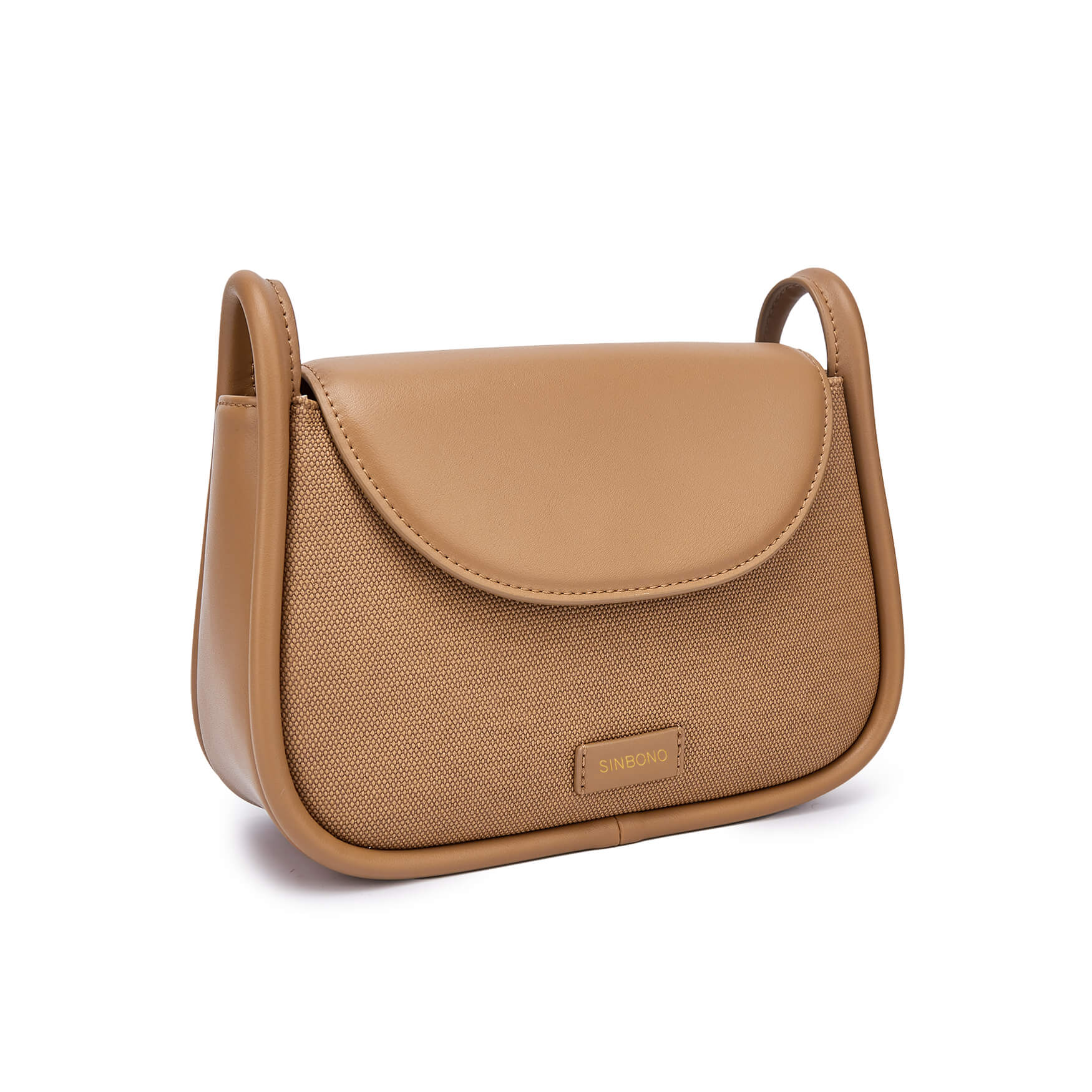SINBONO Brown Crossbody Bag- High-quality Soft Vegan Leather Bag