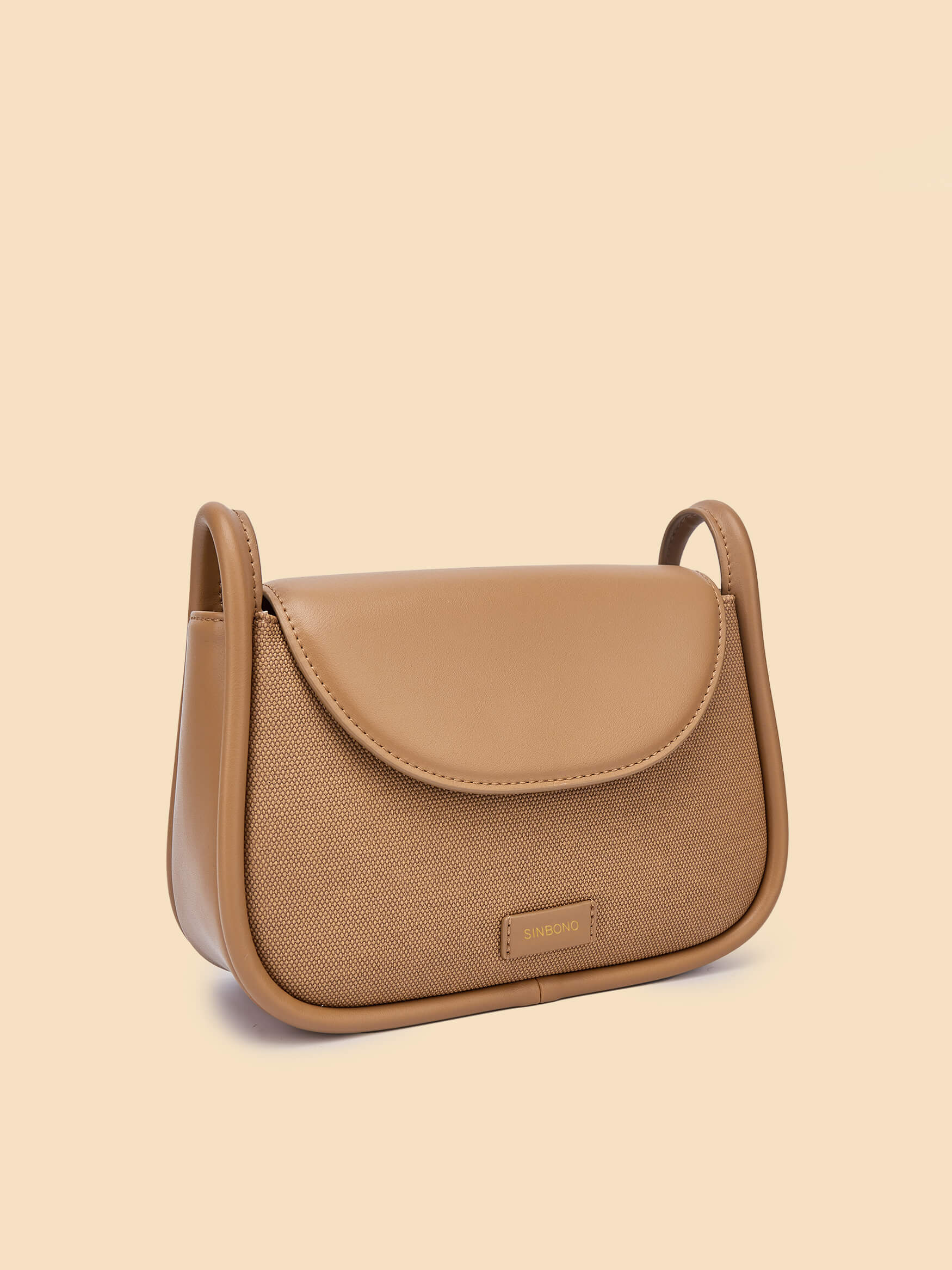 SINBONO Brown Crossbody Bag- High-quality Soft Vegan Leather Bag