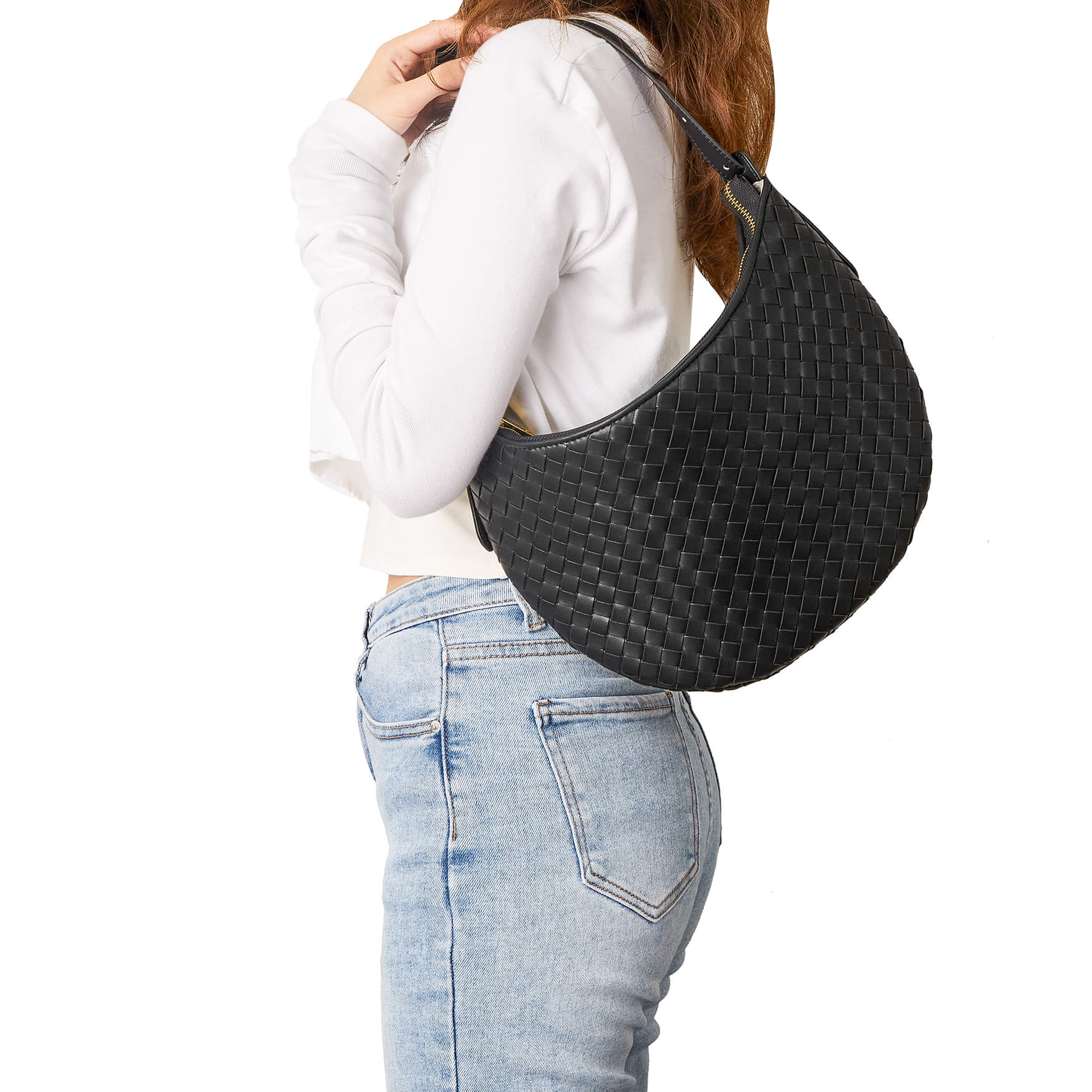 SINBONO Joy Top Handle Shoulder Bag Black