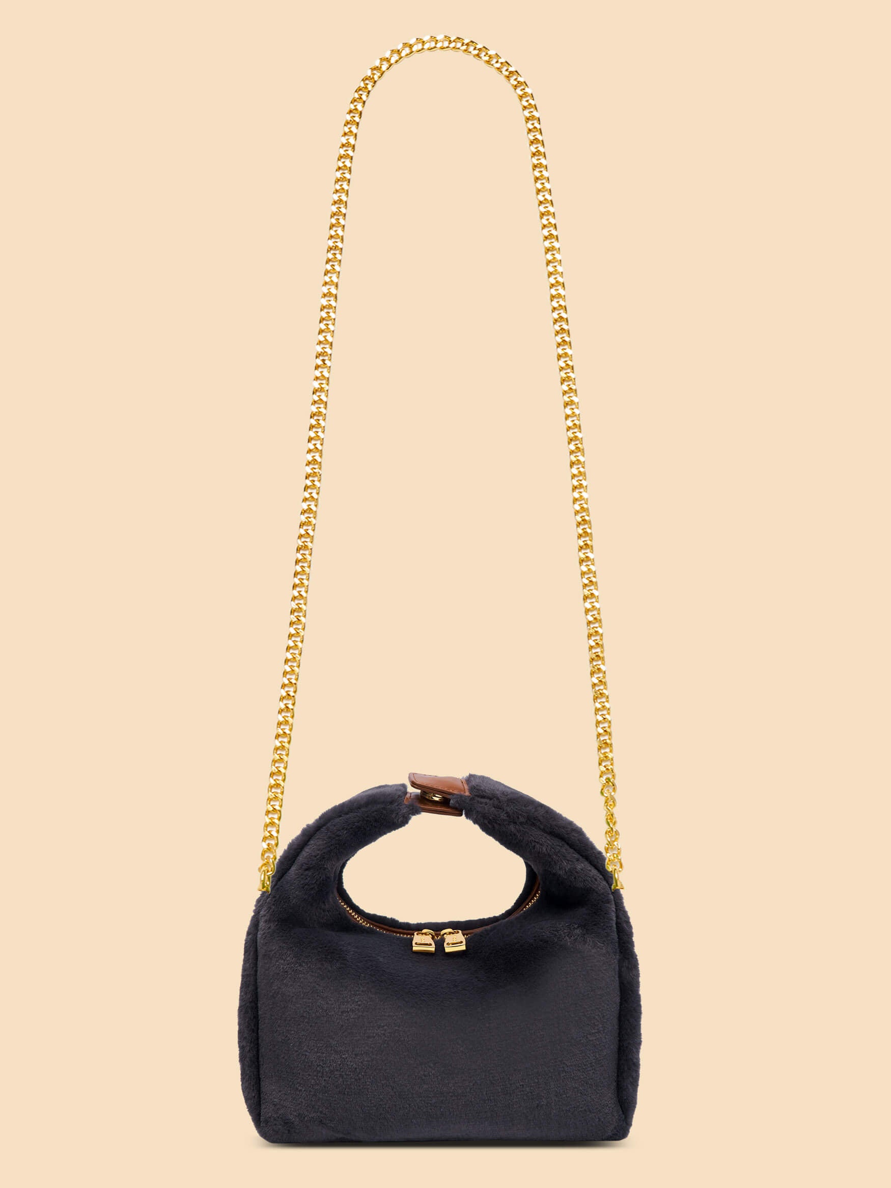 SINBONO Vienna Medium-Sized Dark Gray Vegan Leather Purses