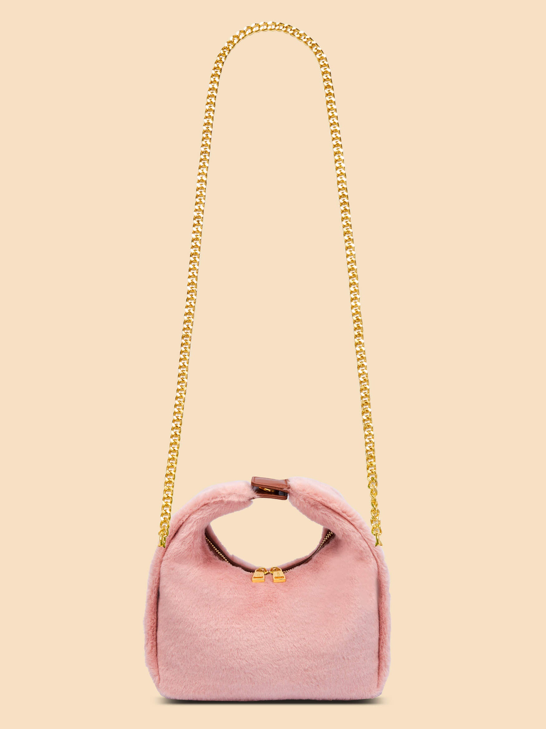 SINBONO Vienna Medium-Sized Light Pink Vegan Leather Purses