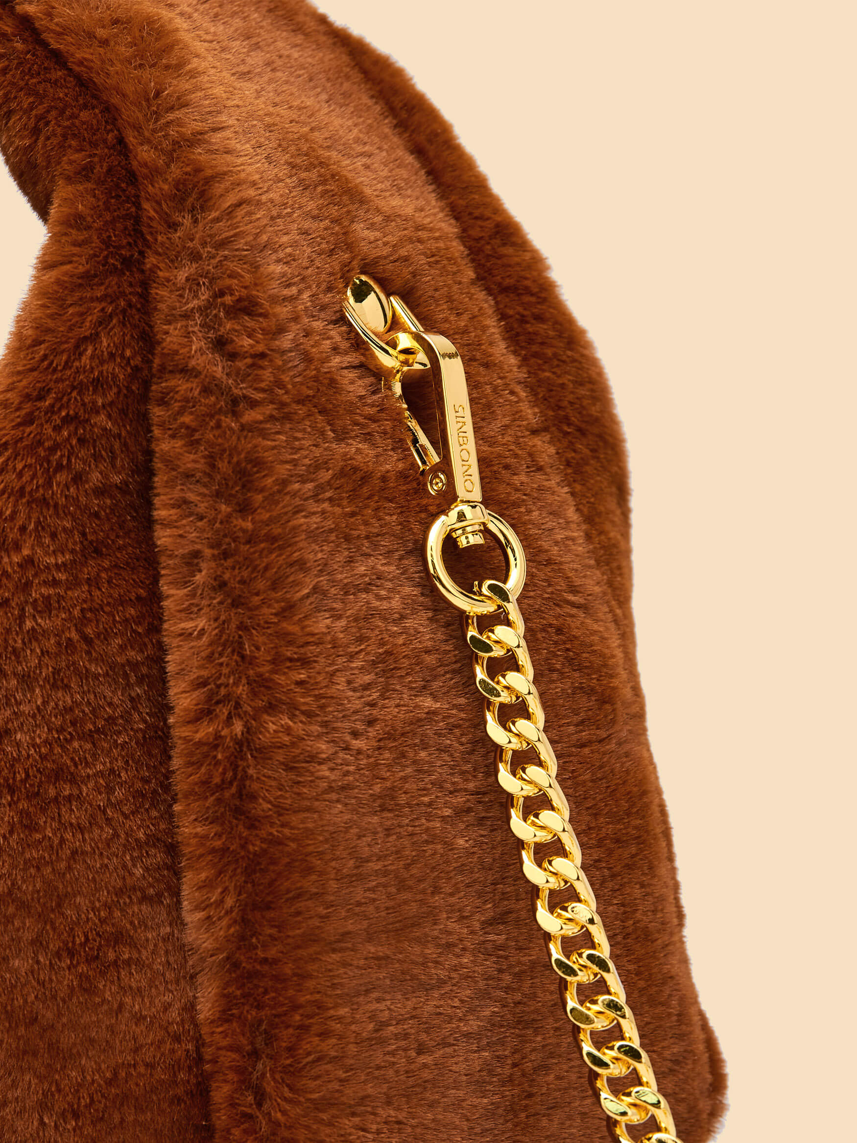 SINBONO Vienna Medium-Sized Toffee Leather Purses