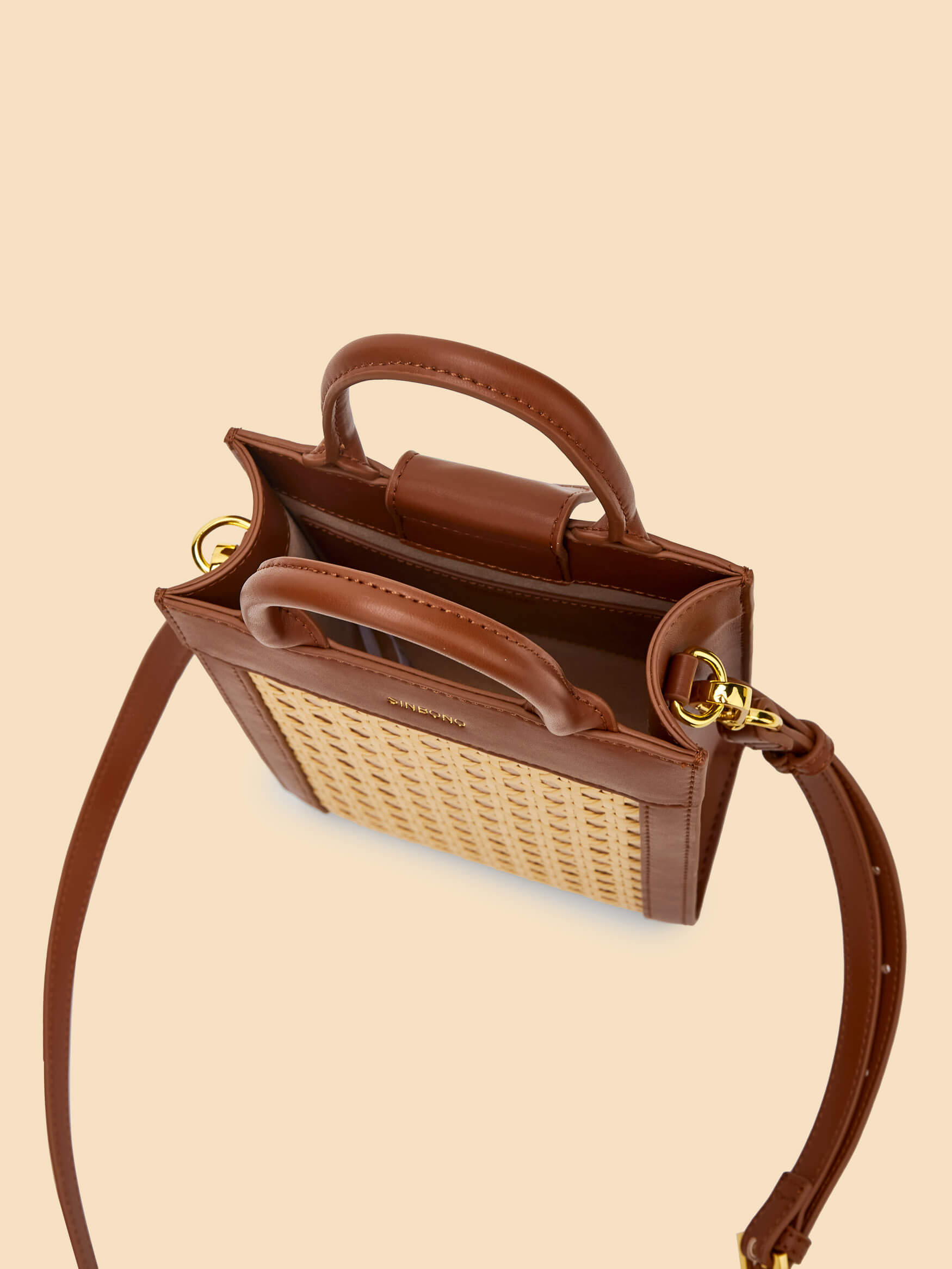 SINBONO Tabitha Top Handle Crossbody Bag Brown