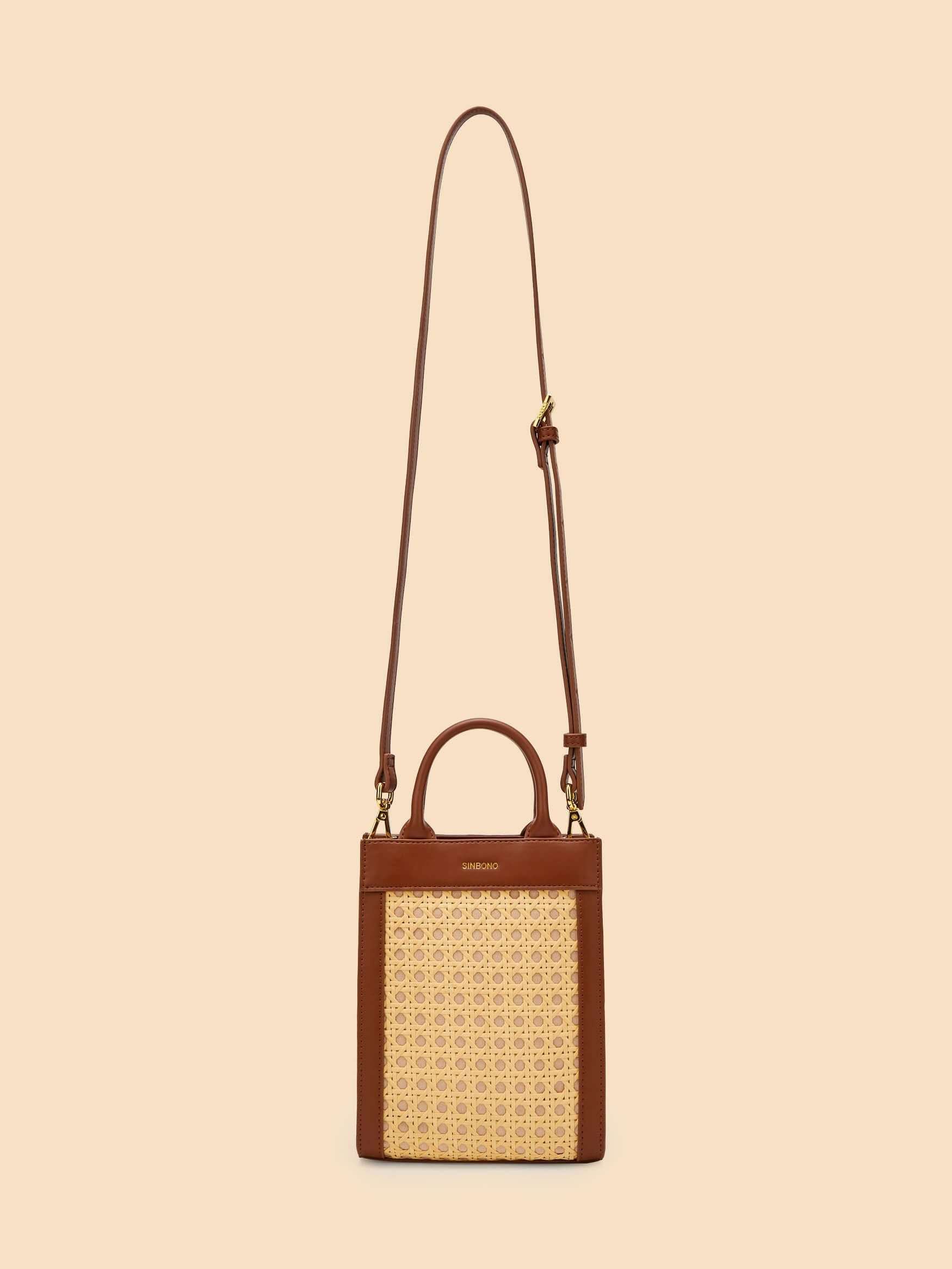 SINBONO Tabitha Top Handle Crossbody Bag Brown