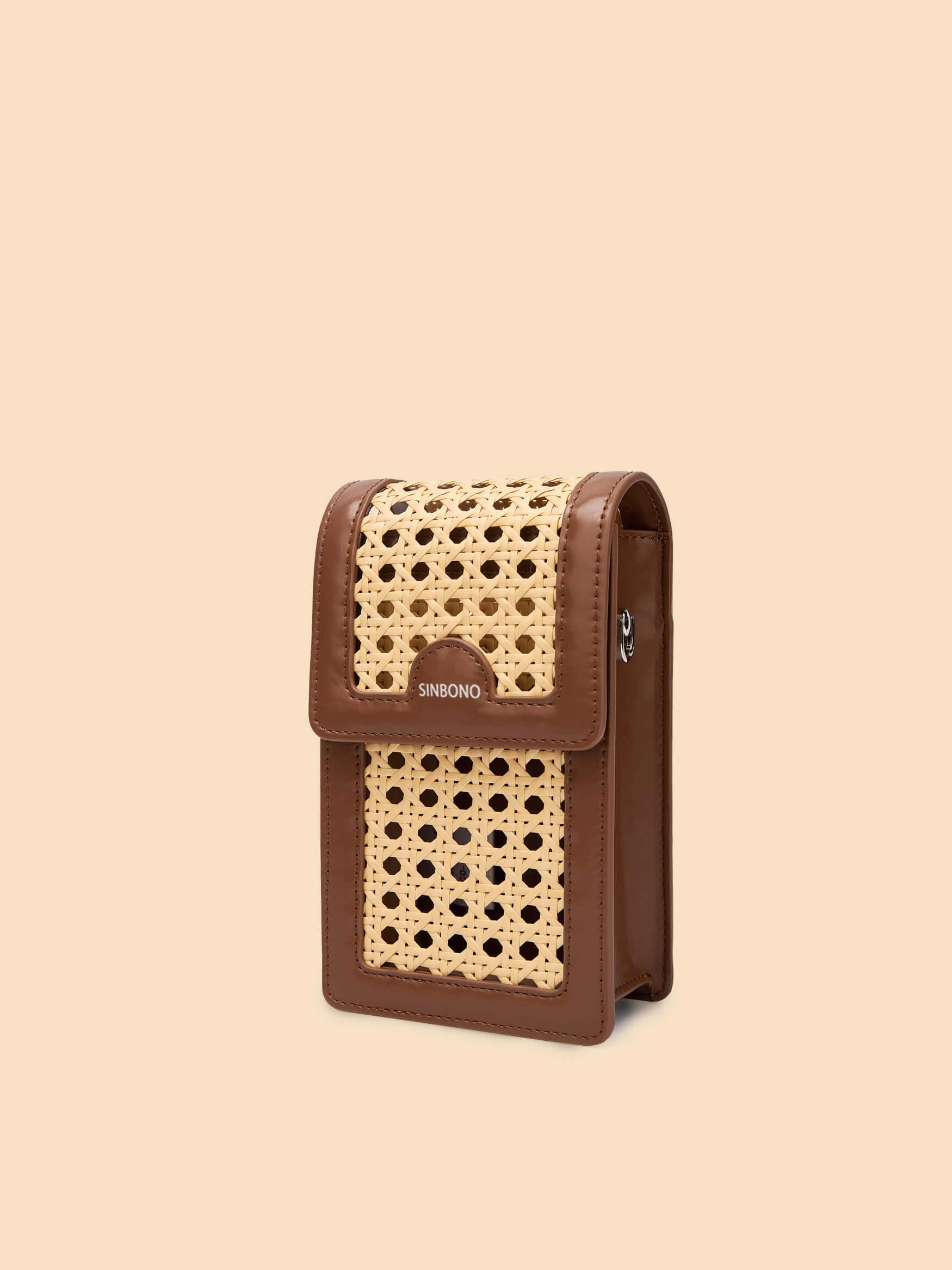 SINBONO Vera Crossbody Wallet Phone Bag Brown