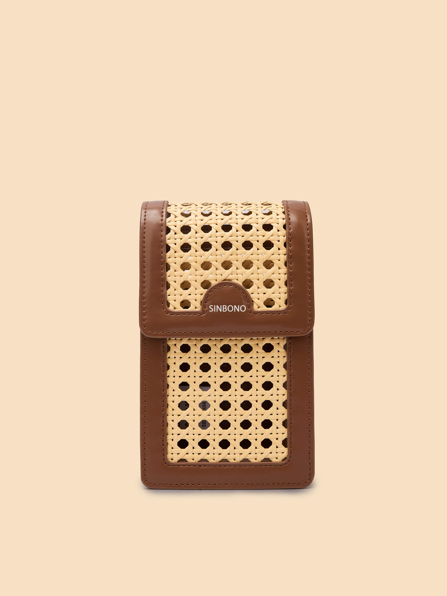 SINBONO Vera Crossbody Wallet Phone Bag Brown