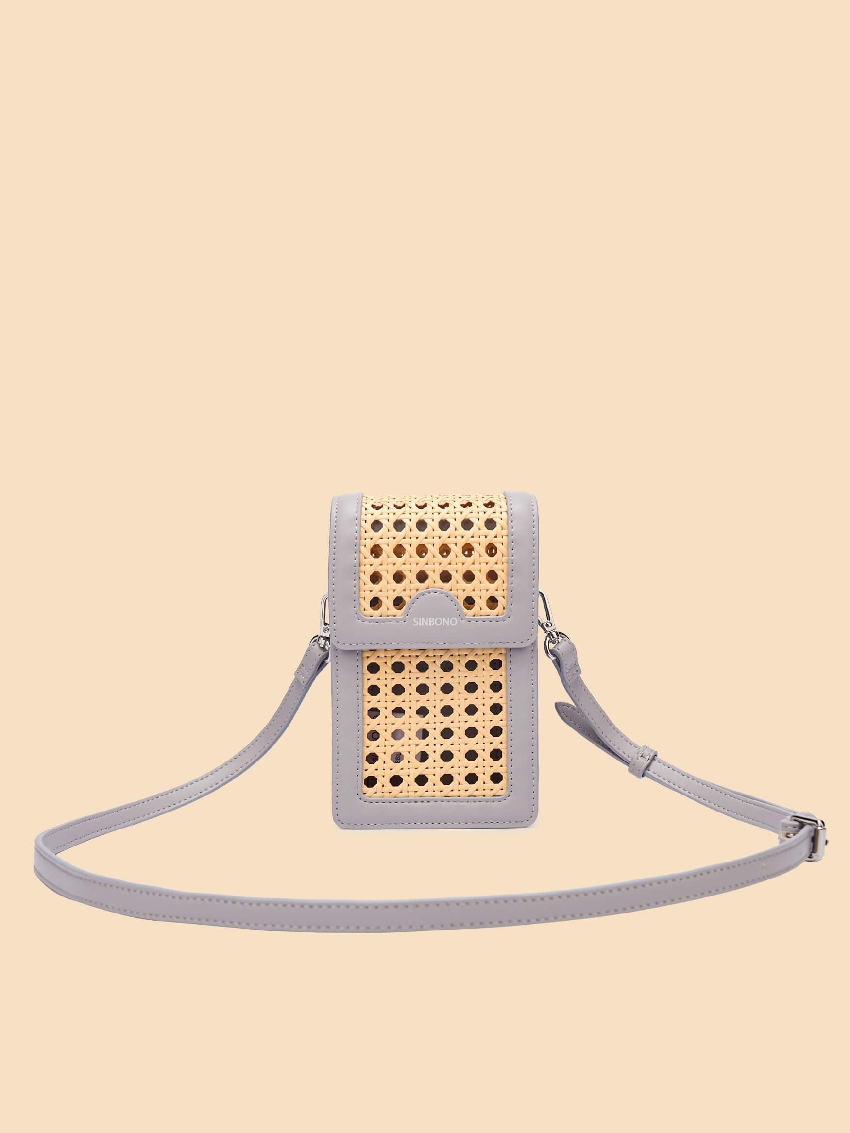 SINBONO Vera Crossbody Wallet Phone Bag Gray