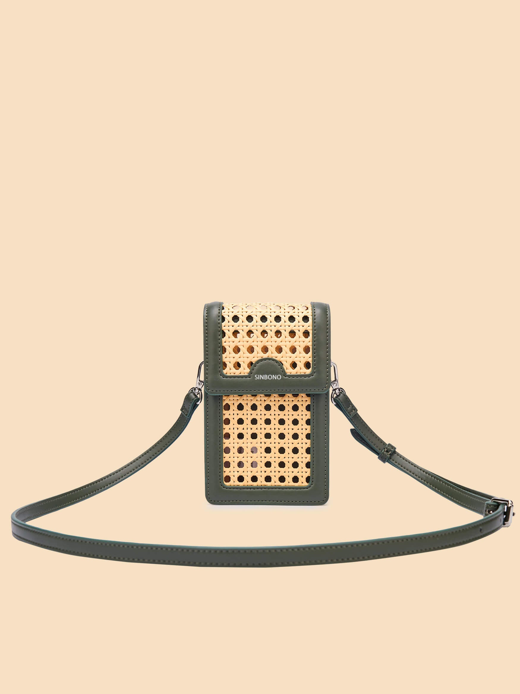 SINBONO Vera Crossbody Wallet Phone Bag Green