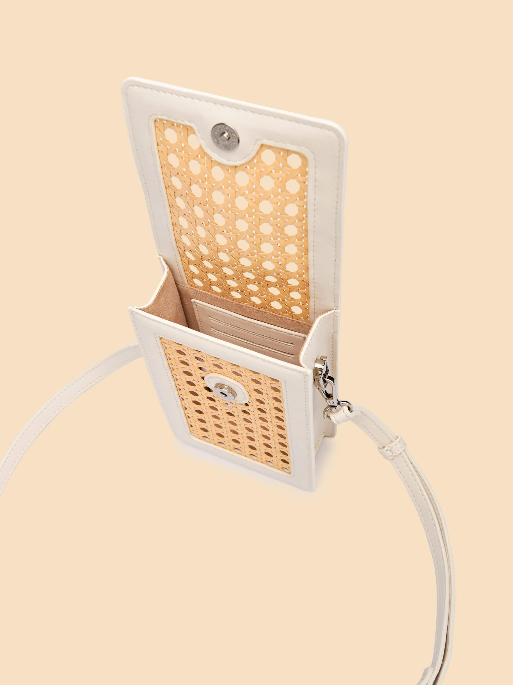 SINBONO Vera Crossbody Wallet Phone Bag Ivory