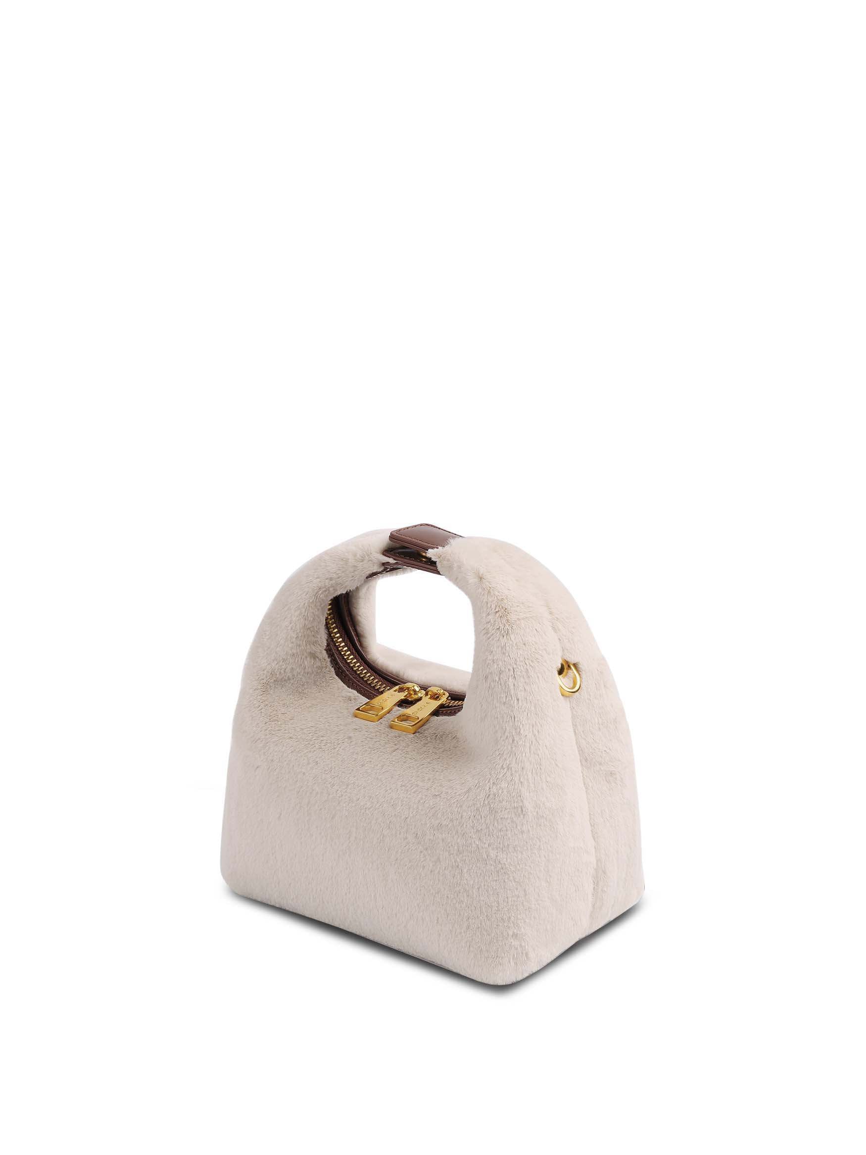 Vienna in Snow White Vegan Leather - Side Angle
