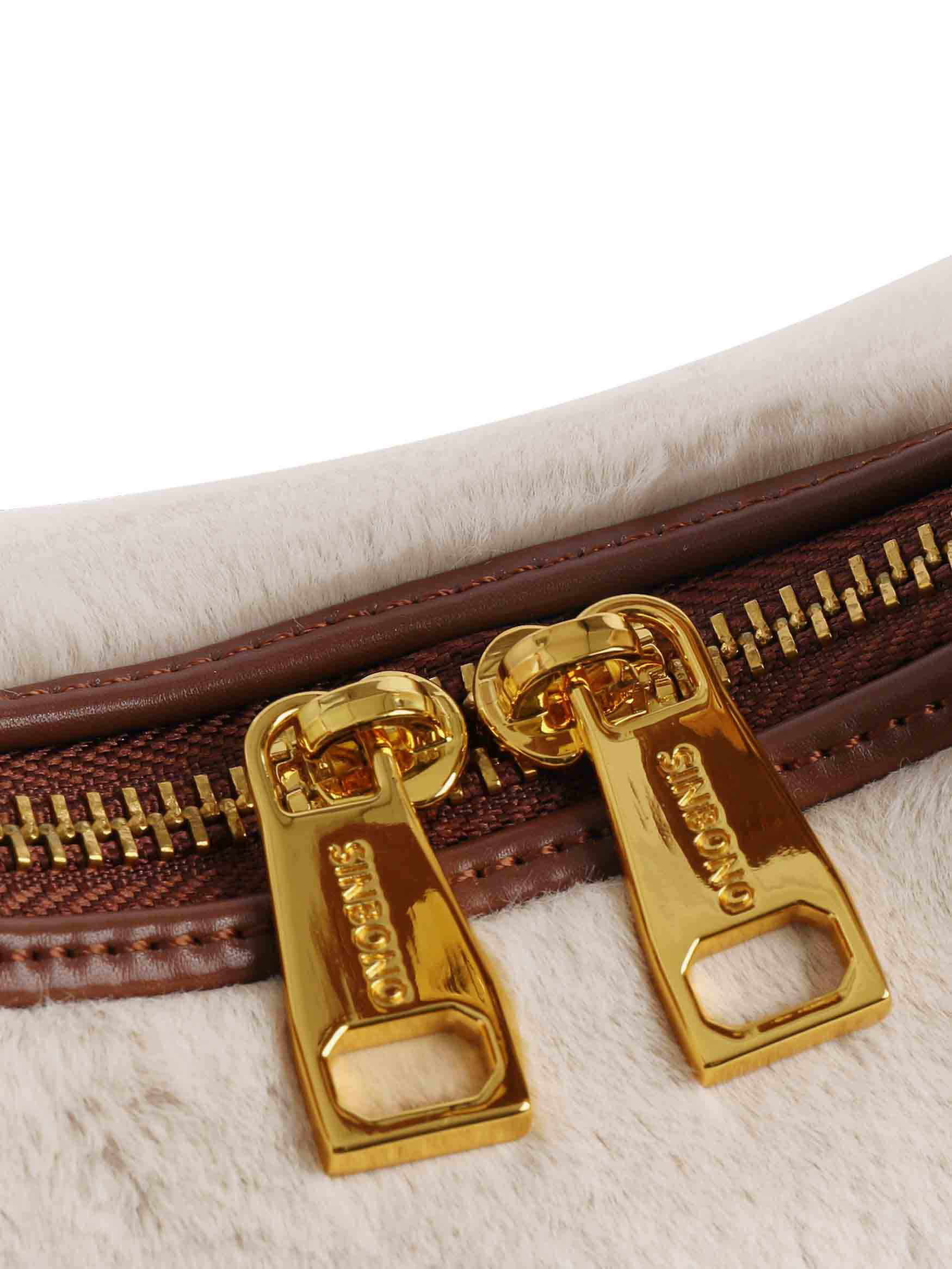 Vienna in Snow White Vegan Leather - Detail