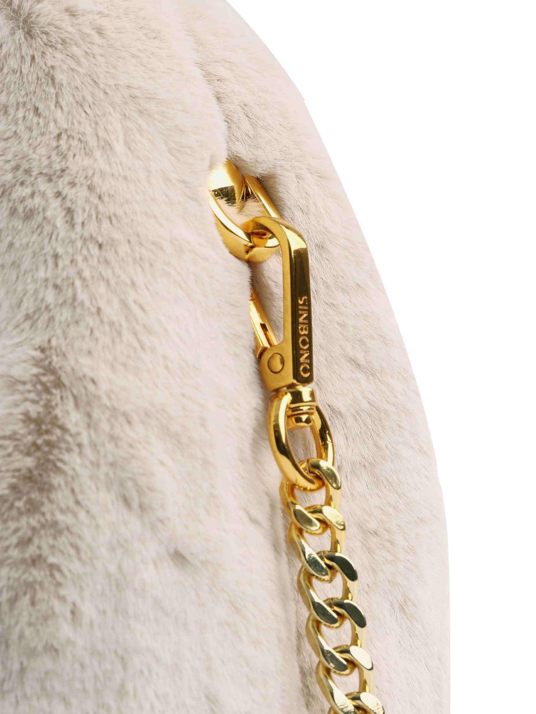 Vienna in Snow White Vegan Leather - Side Hook