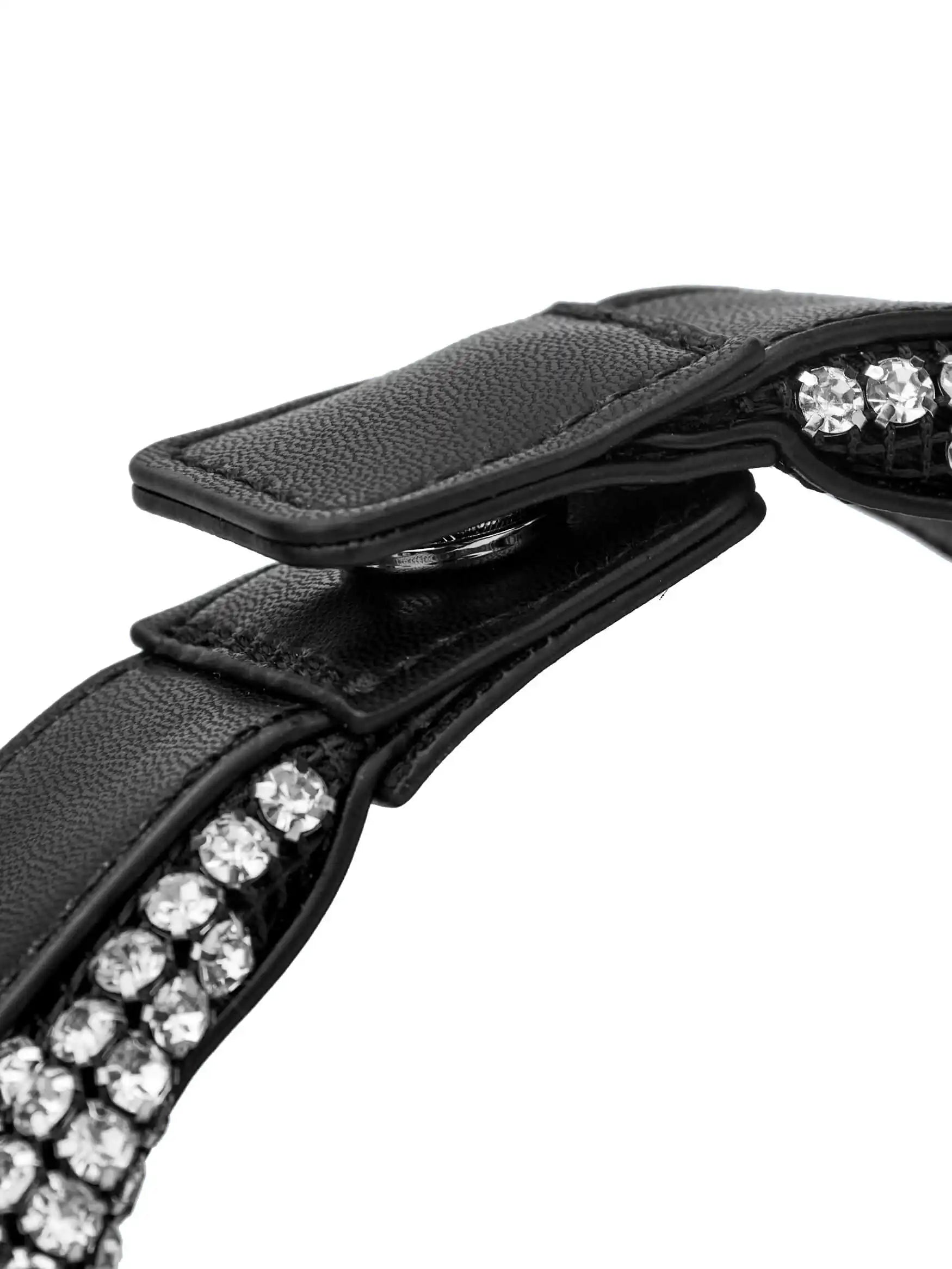 Vienna Top Handle Crossbody Bag - Silver Rhinestone