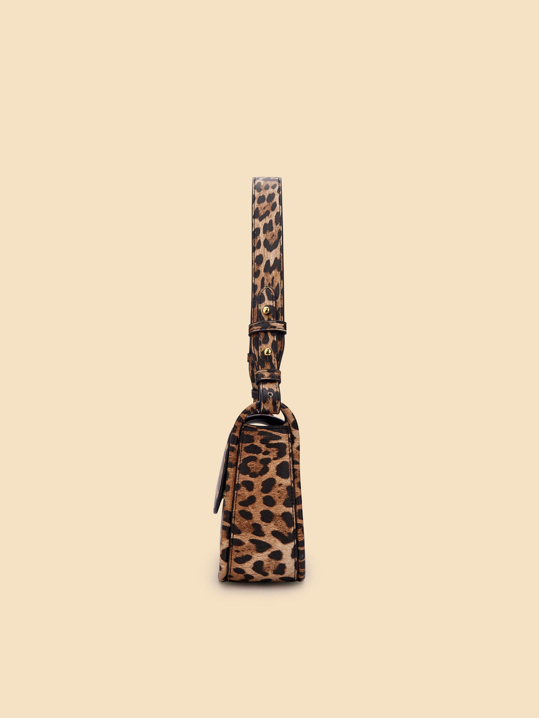 SINBONO Zoe Shoulder Bag Brown leopard print - Sustainable Leather Bag