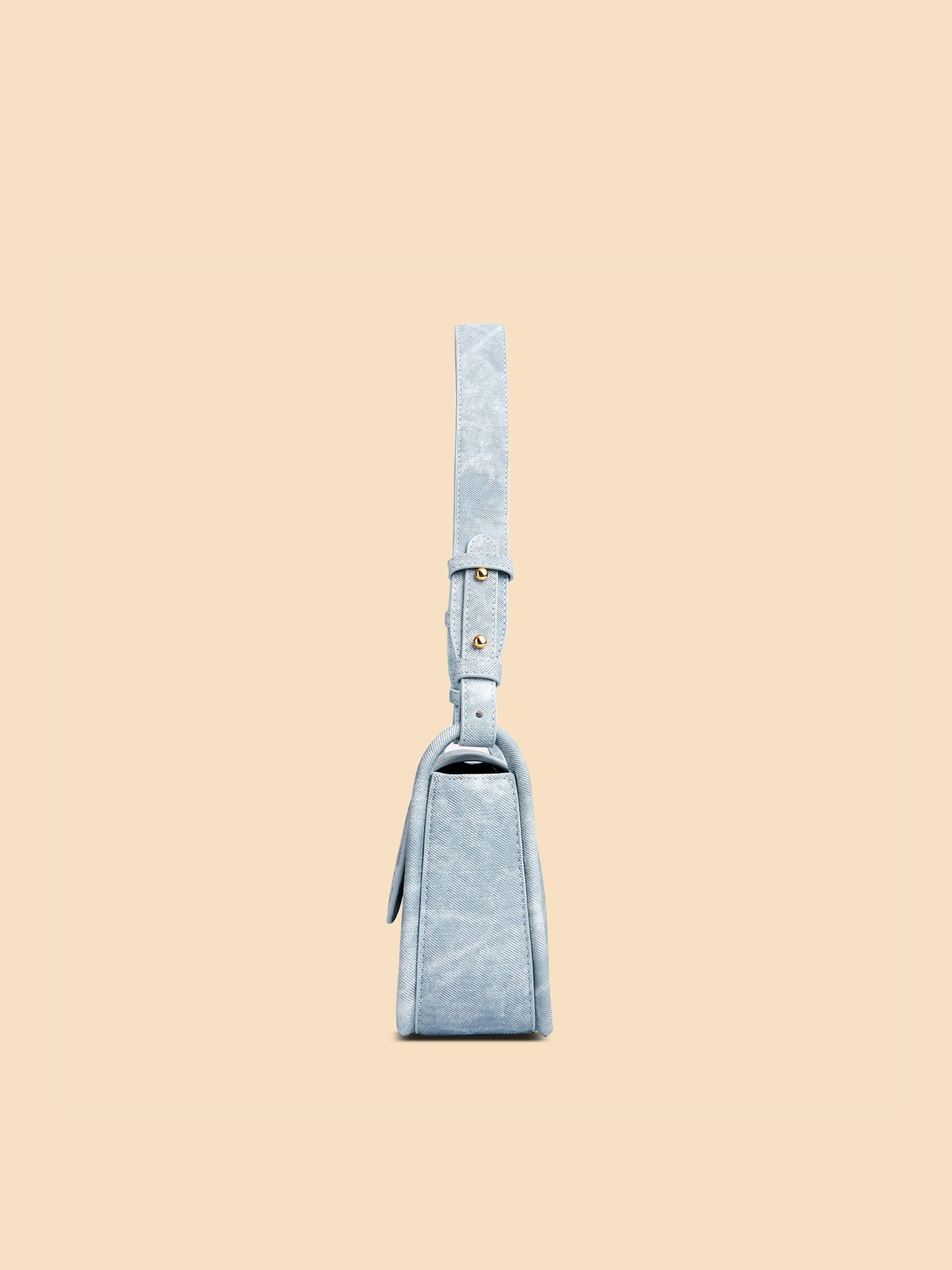SINBONO Zoe Shoulder Bag Mist Blue - Sustainable Leather Bag
