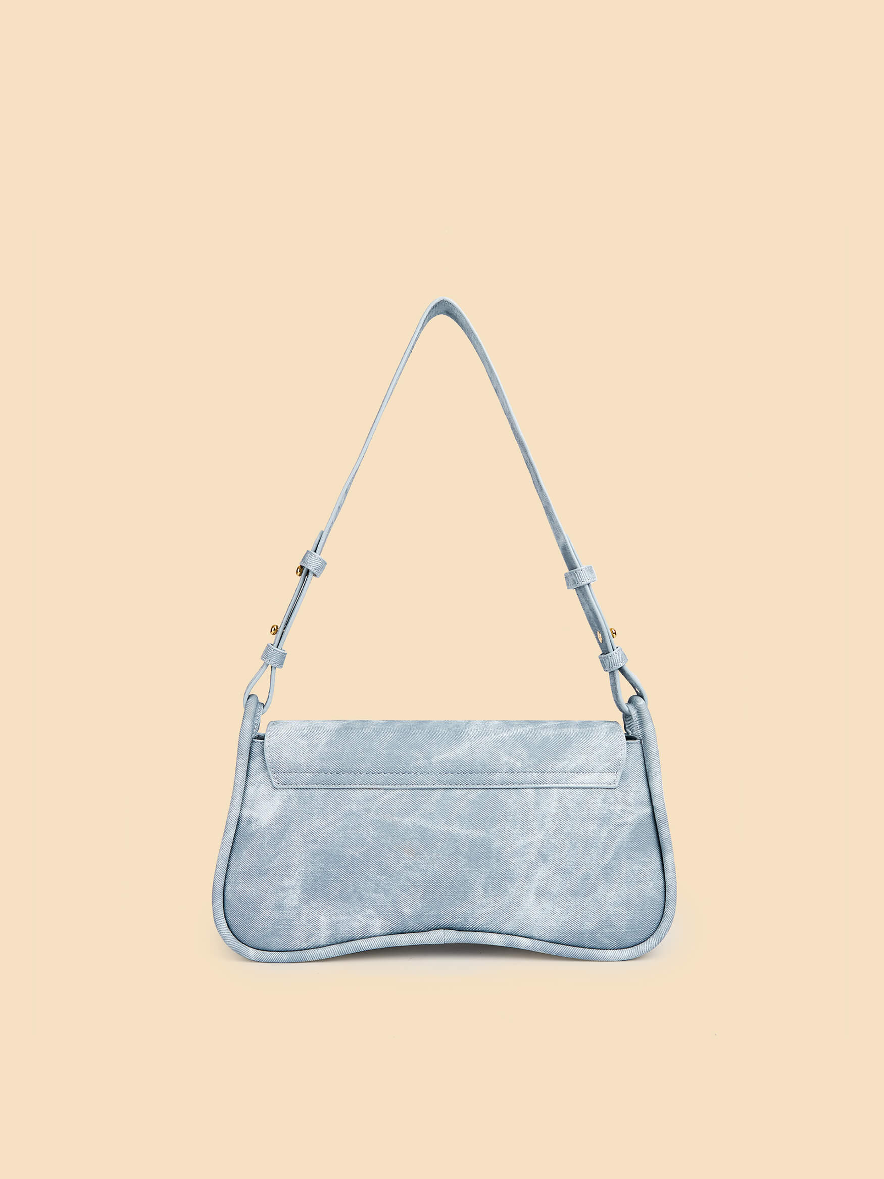 SINBONO Zoe Shoulder Bag Mist Blue - Sustainable Leather Bag