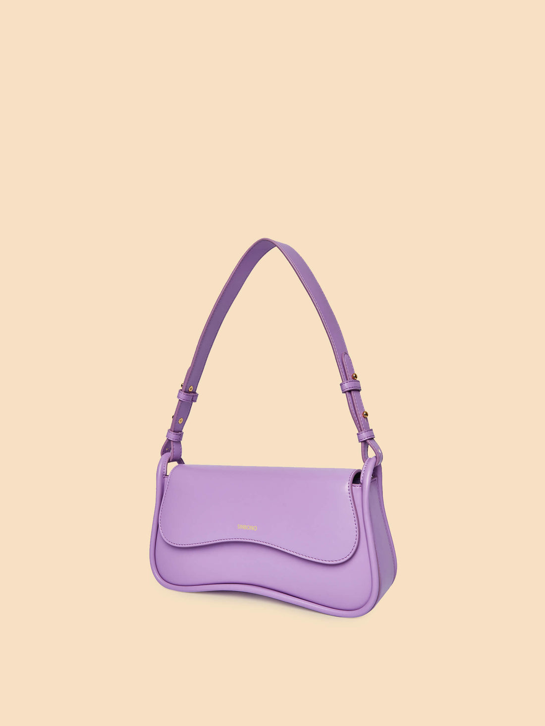 SINBONO Zoe Leather Shoulder Bag Purple - Animal Free Leather Bag