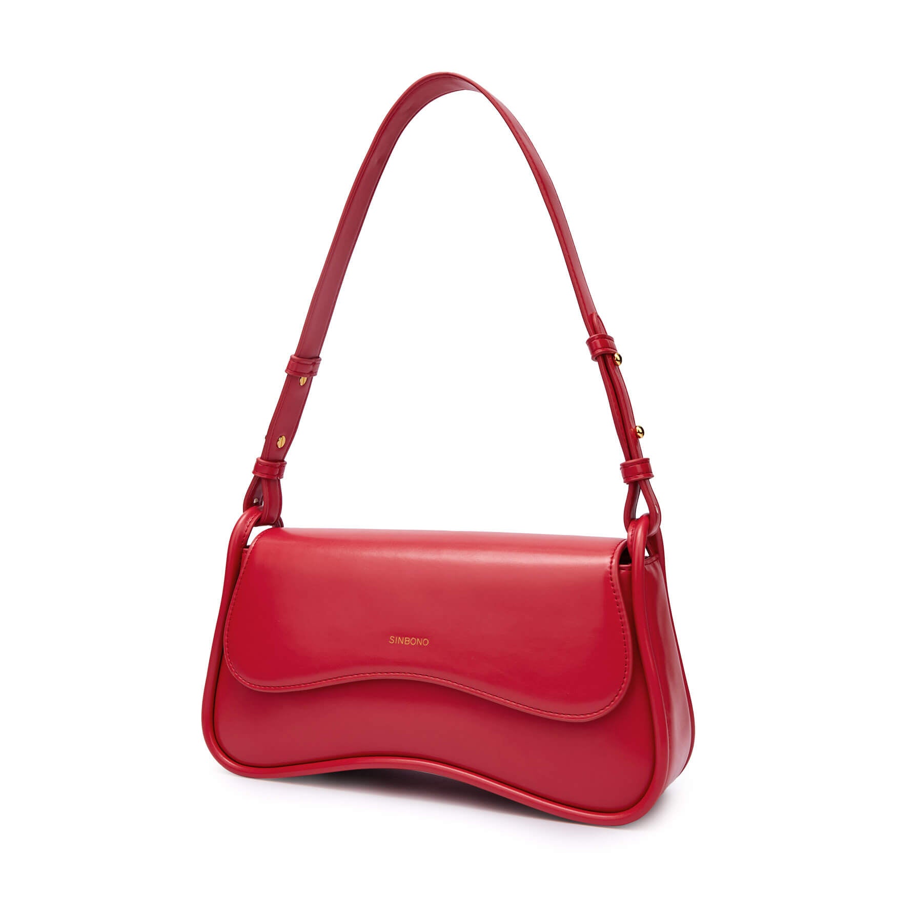 SINBONO Zoe Shoulder Bag Red - Sustainable Leather Bag
