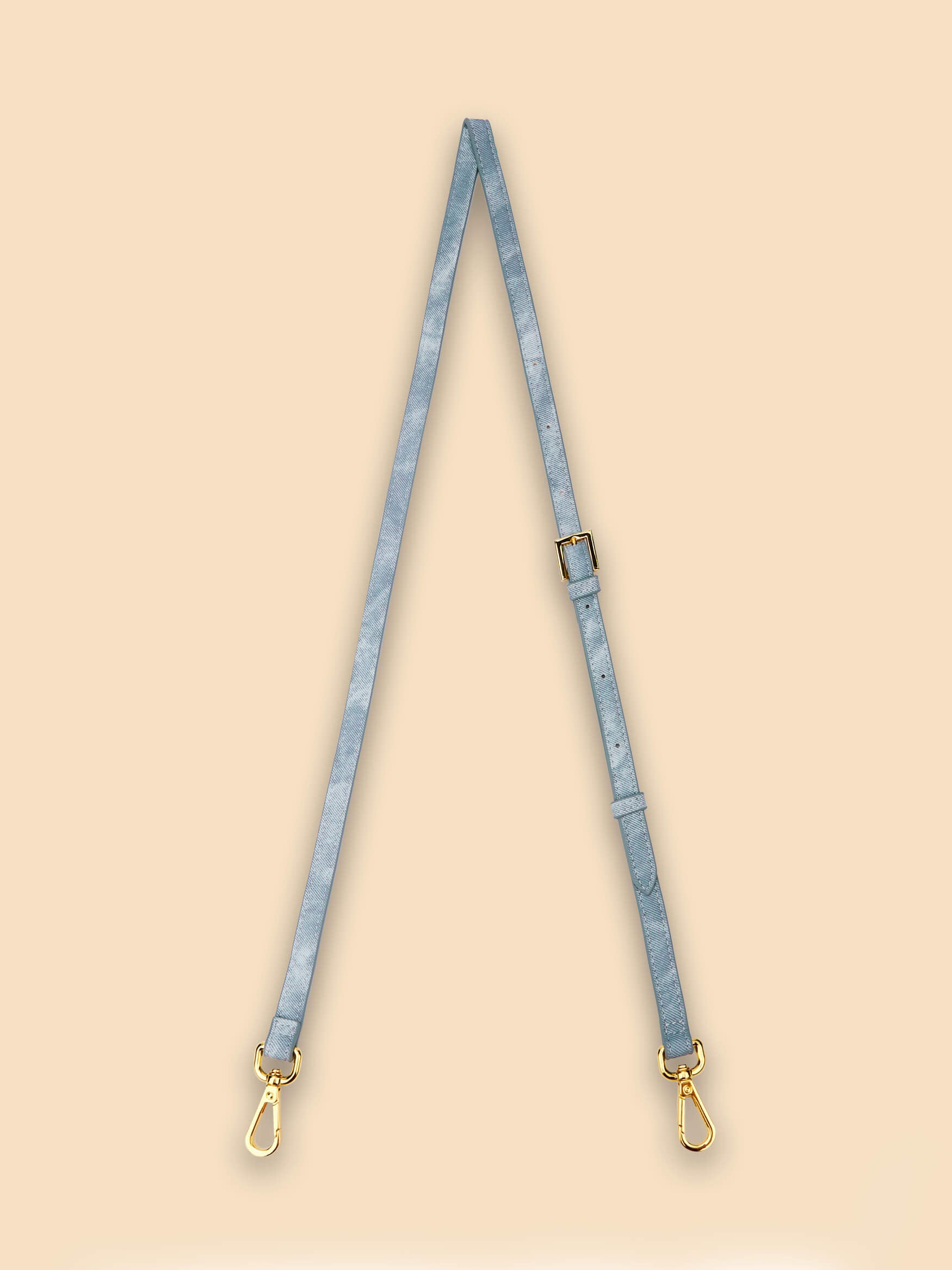 SINBONO Long  Mist Blue Shoulder Strap - Purse with Shoulder Strap