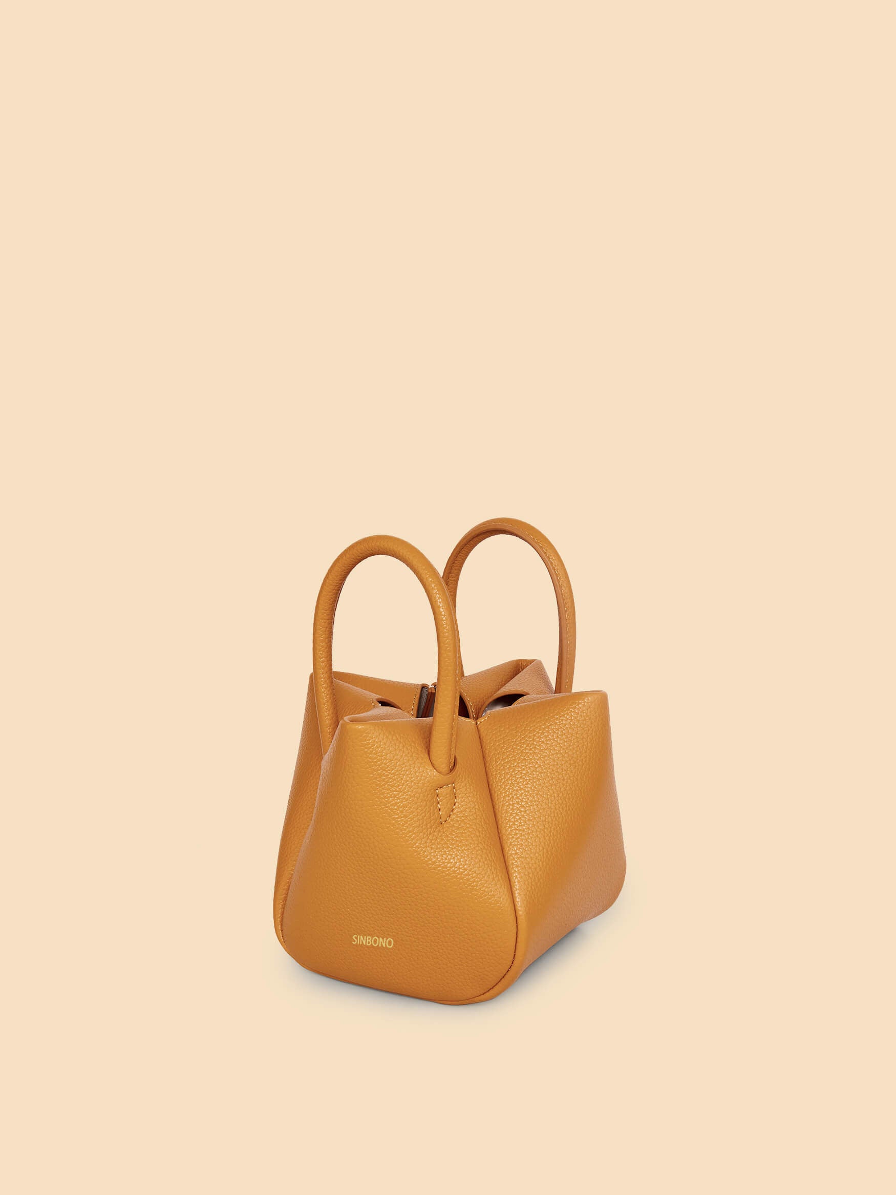 SINBONO Selena Ruched Hobo Handle Crossbody Bag Beer