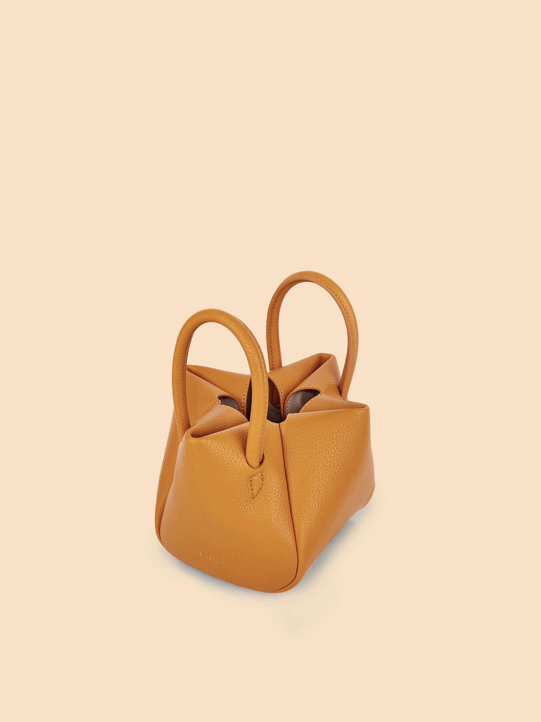 SINBONO Selena Ruched Hobo Handle Crossbody Bag Beer