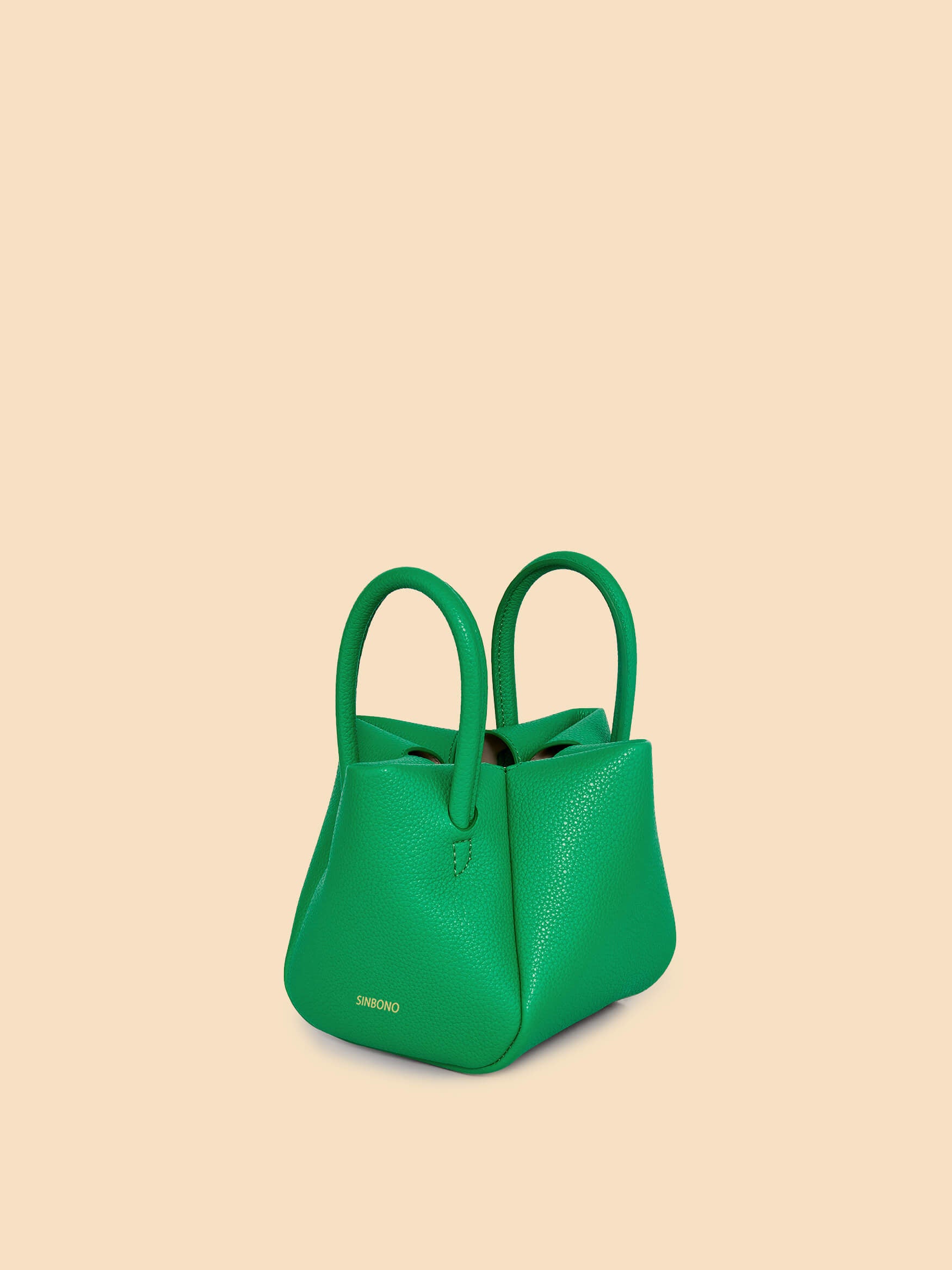 SINBONO Selena Ruched Hobo Handle Crossbody Bag Grass Green
