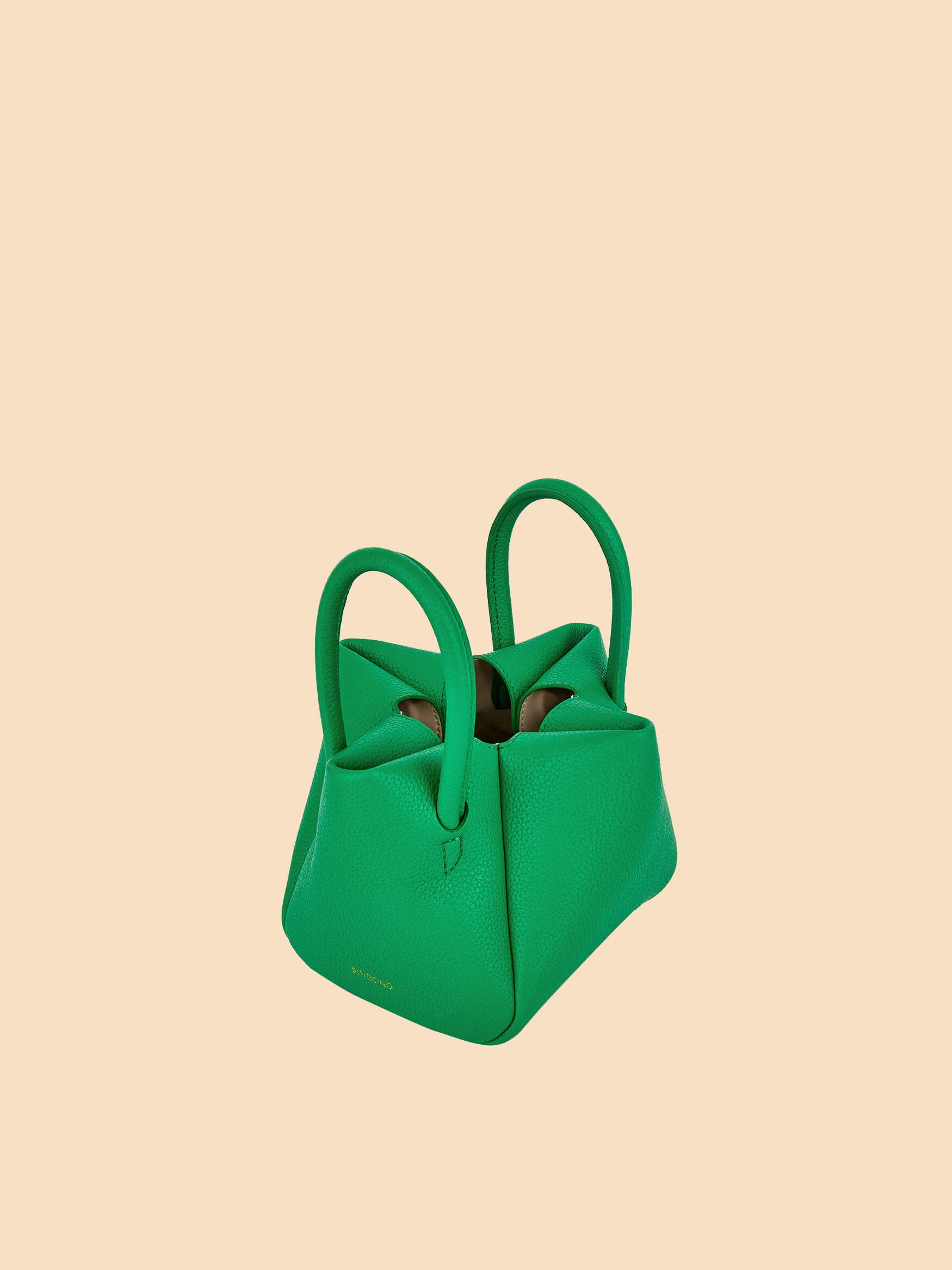 SINBONO Selena Ruched Hobo Handle Crossbody Bag Grass Green