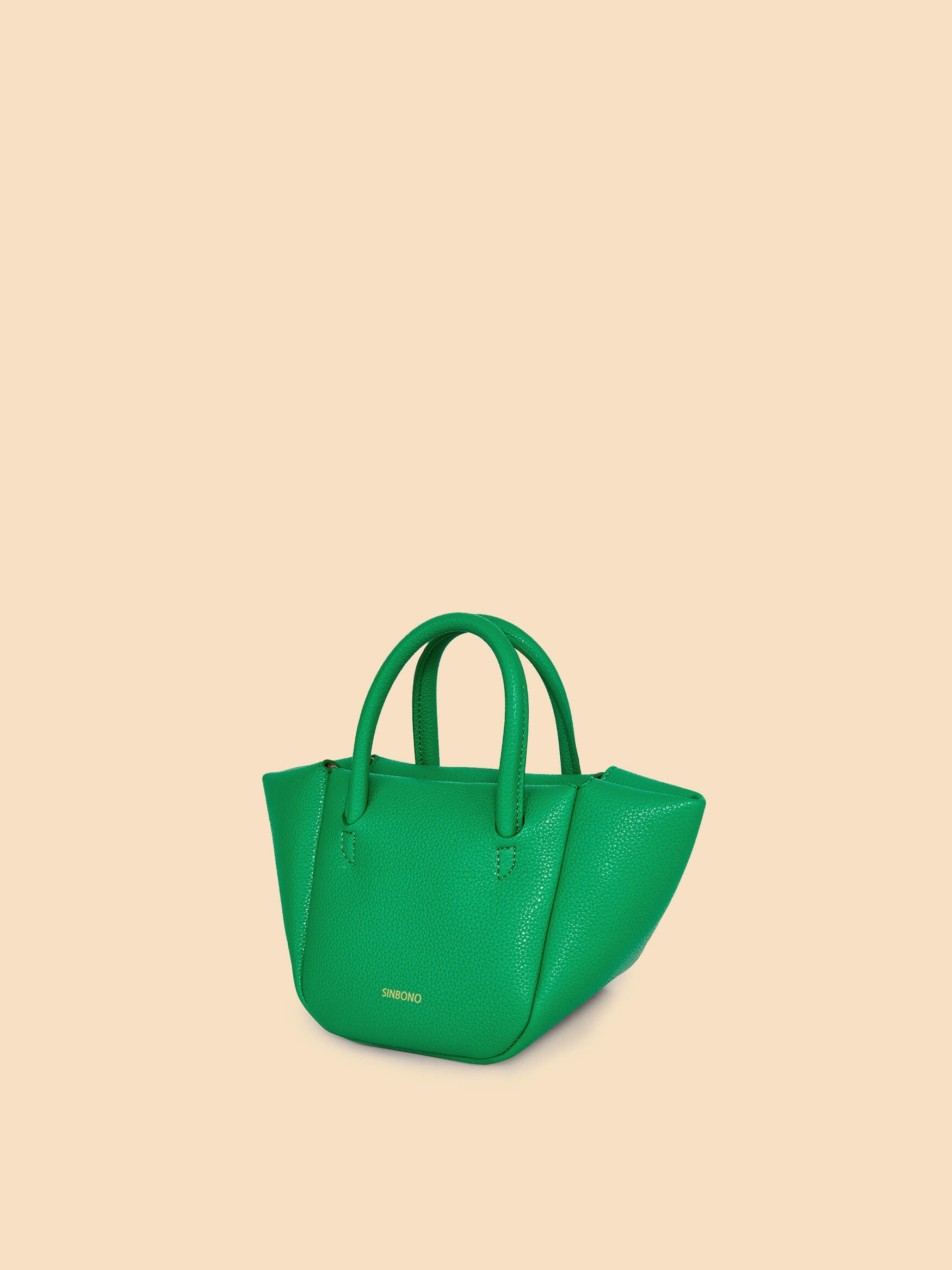 SINBONO Selena Ruched Hobo Handle Crossbody Bag Grass Green