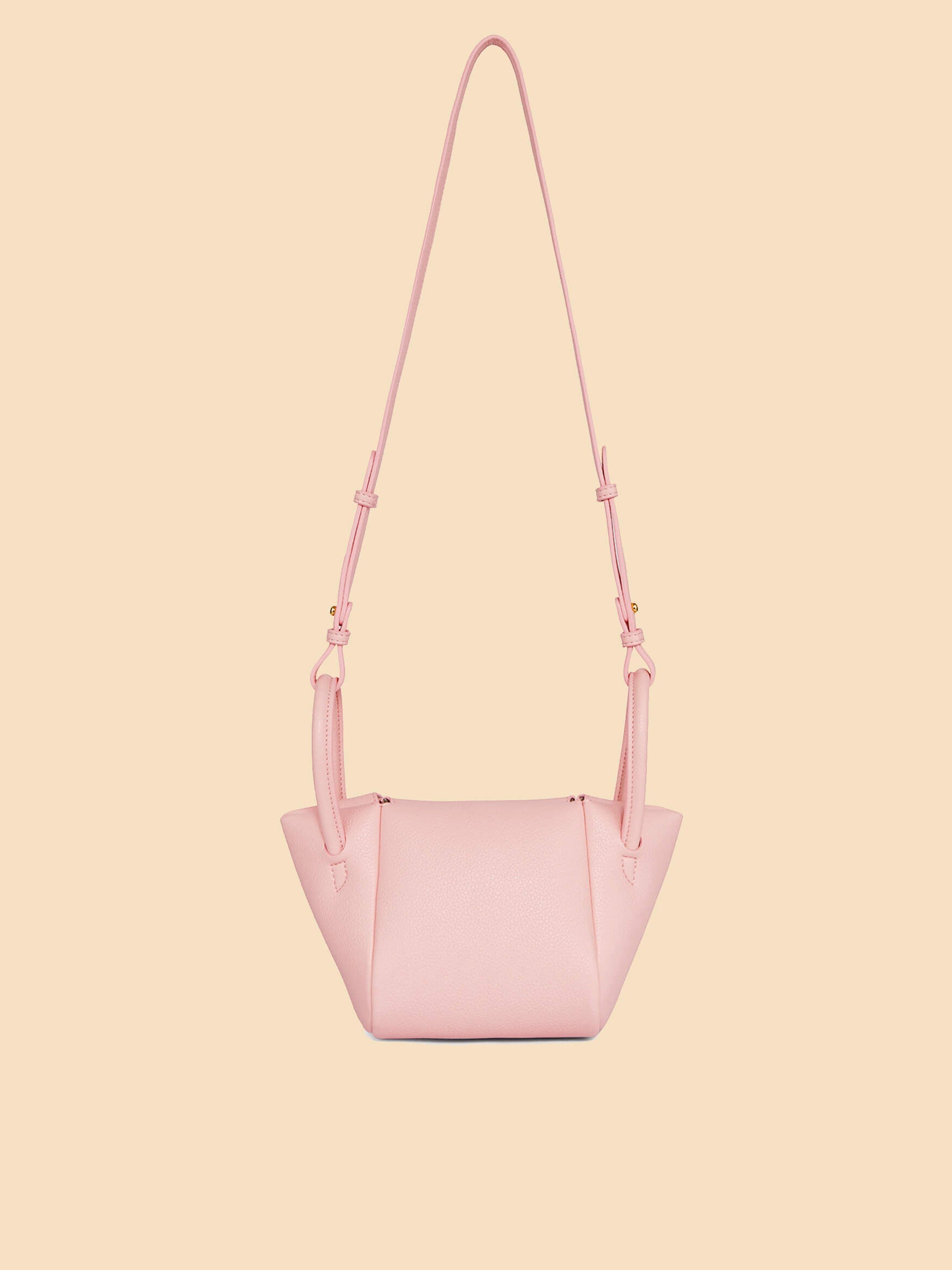 SINBONO Selena Ruched Hobo Handle Crossbody Bag Pink