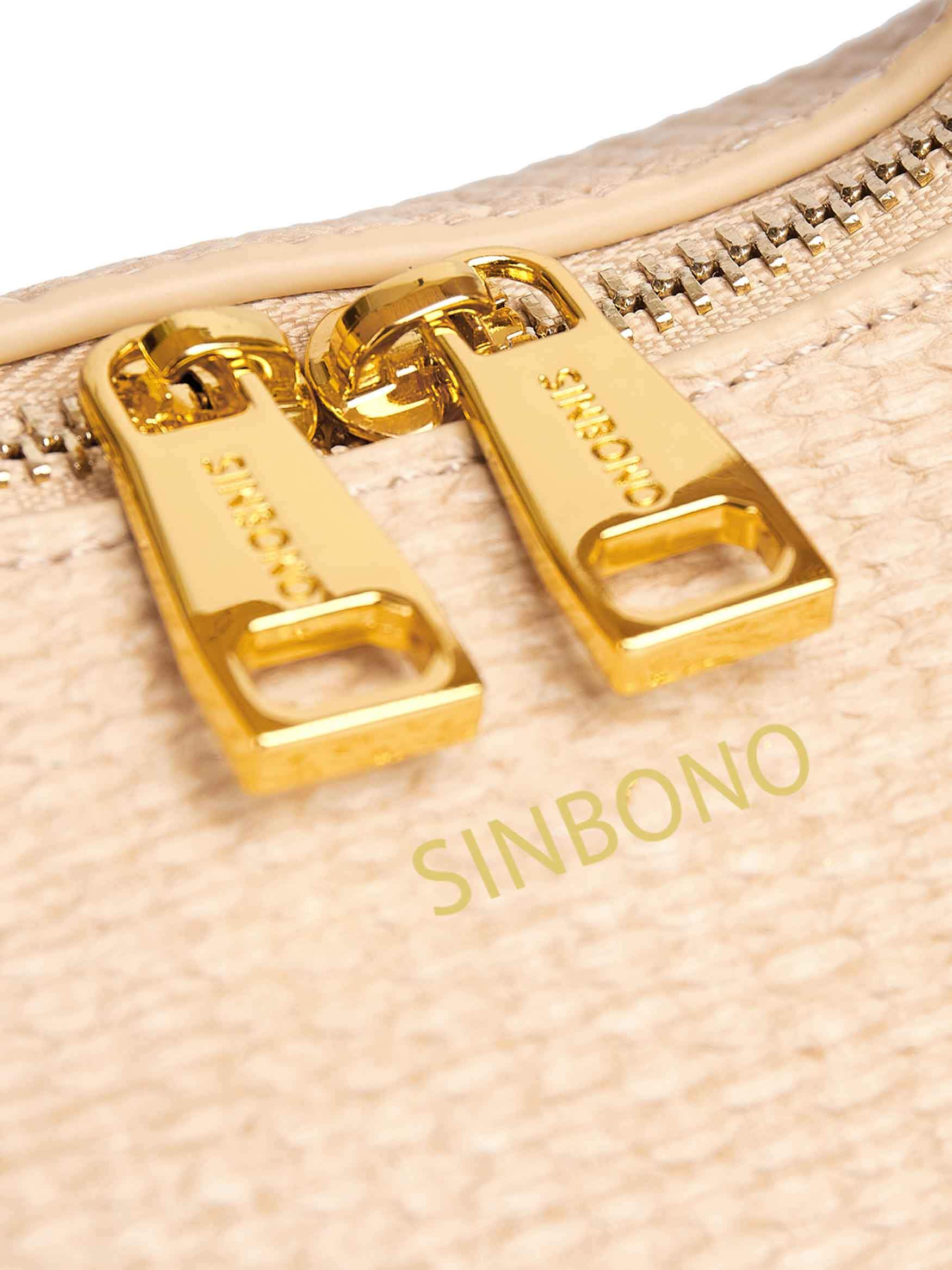Vienna Top Handle Crossbody Bag in Milk Yellow Vegan Leather - Detail