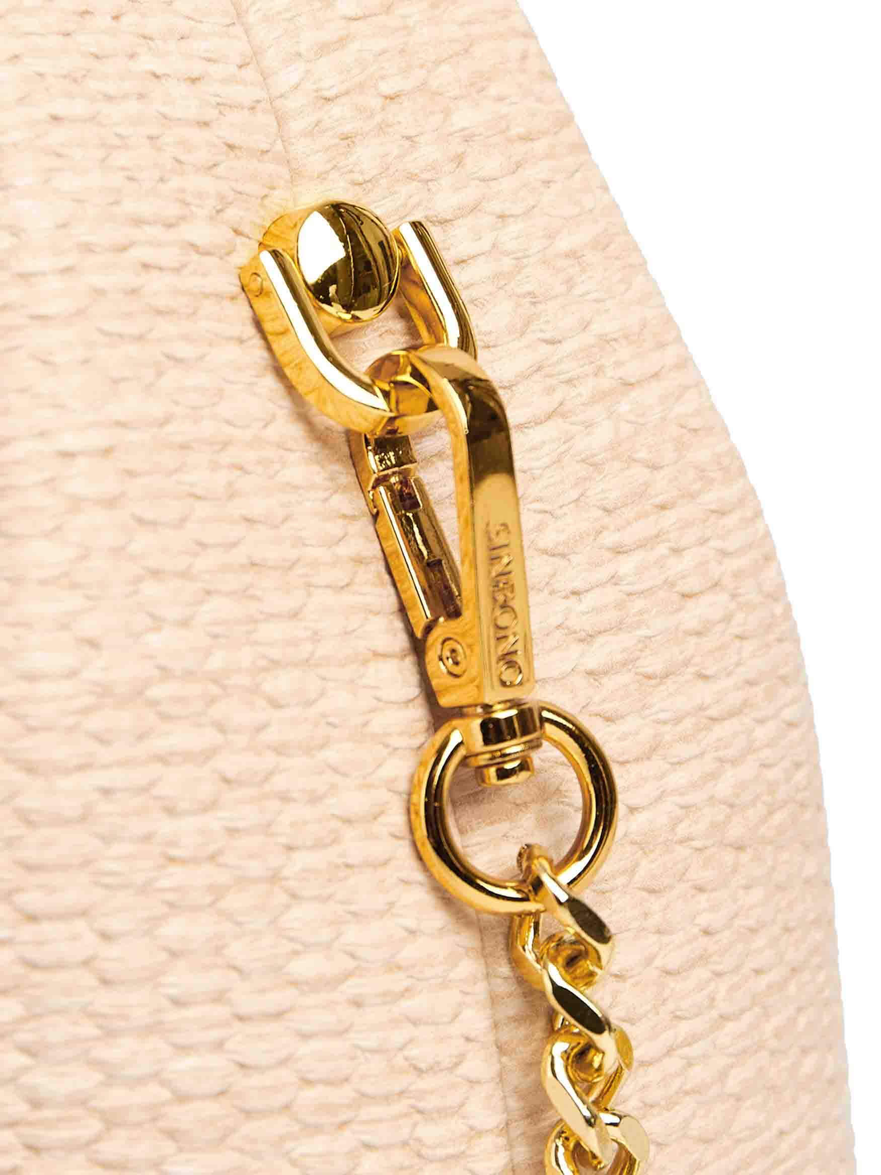Vienna Top Handle Crossbody Bag in Milk Yellow Vegan Leather - Side Hook