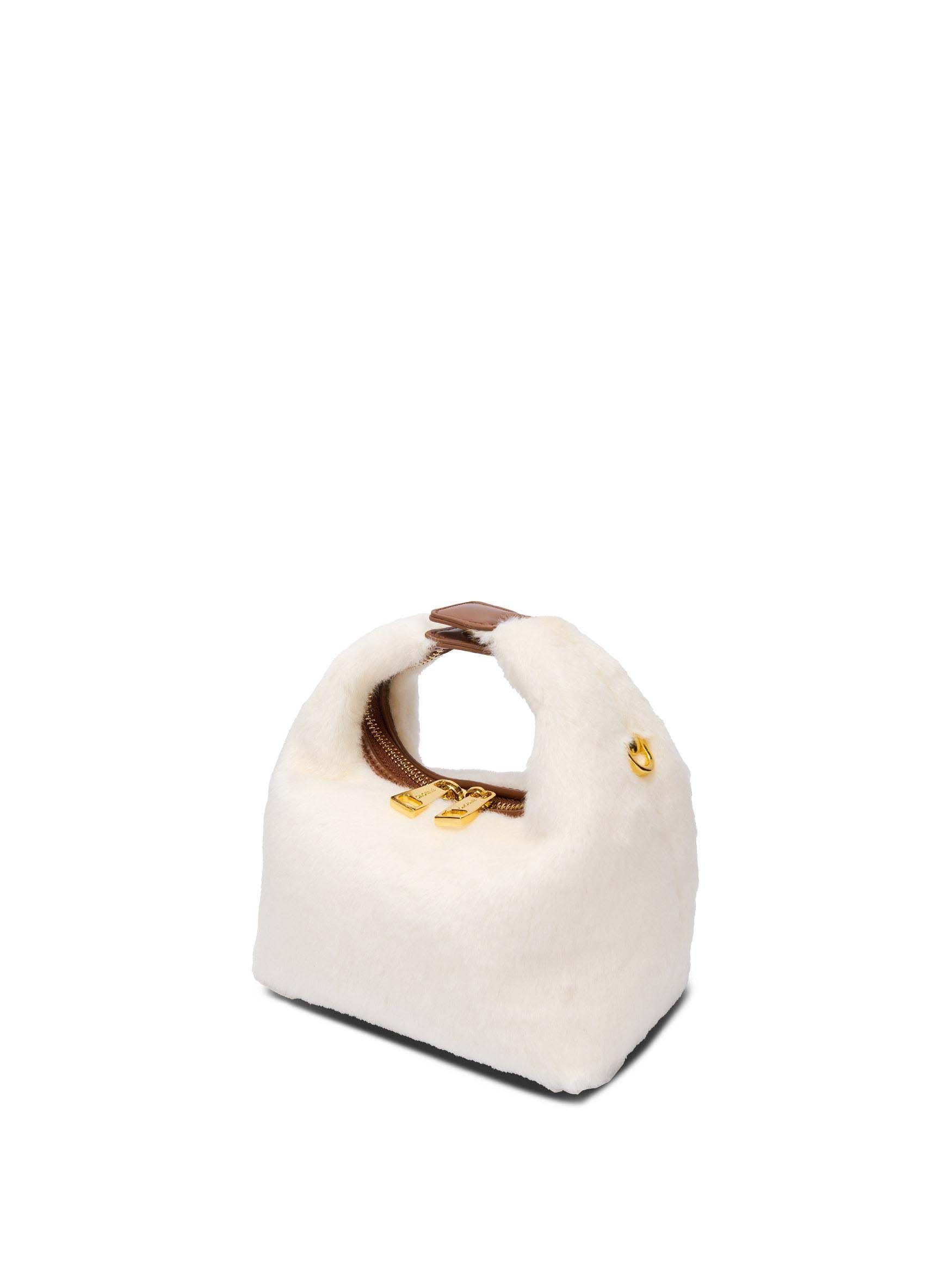 Vienna in Snow White Vegan Leather - Side Angle